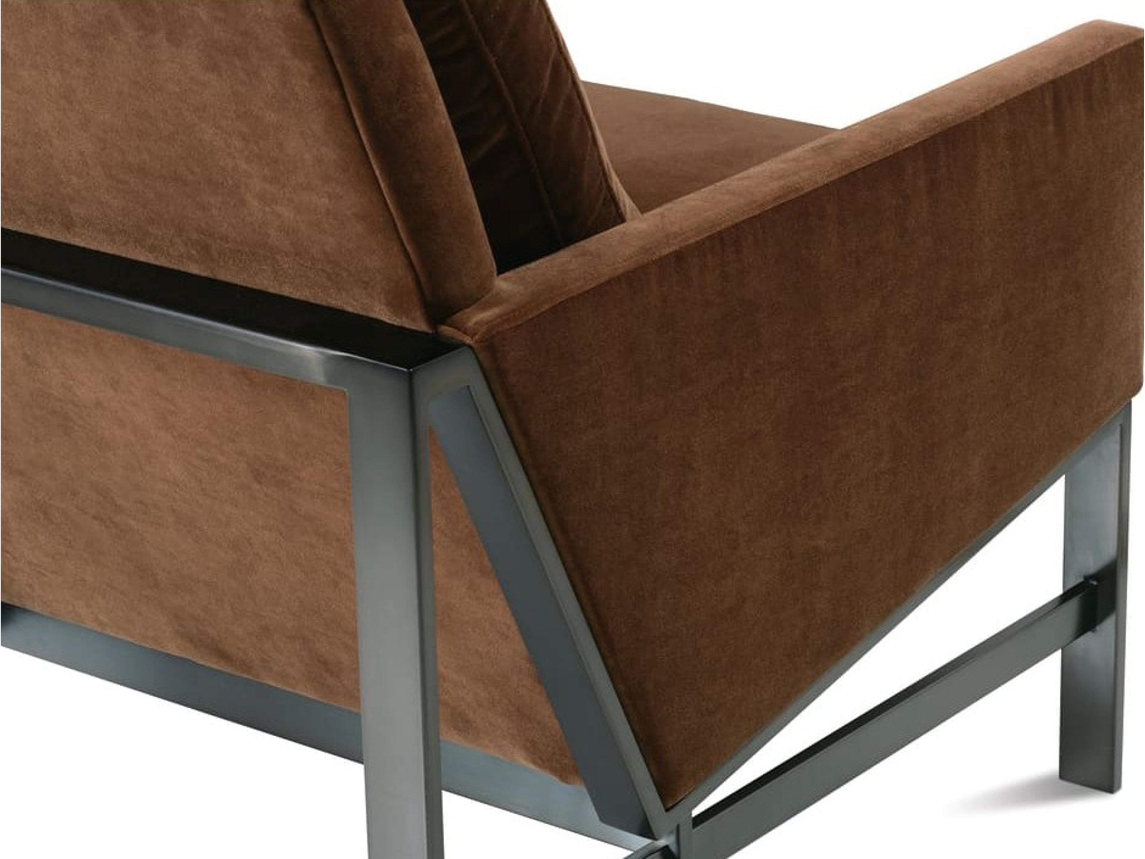 Rowe Atticus Brown Fabric Accent Chair