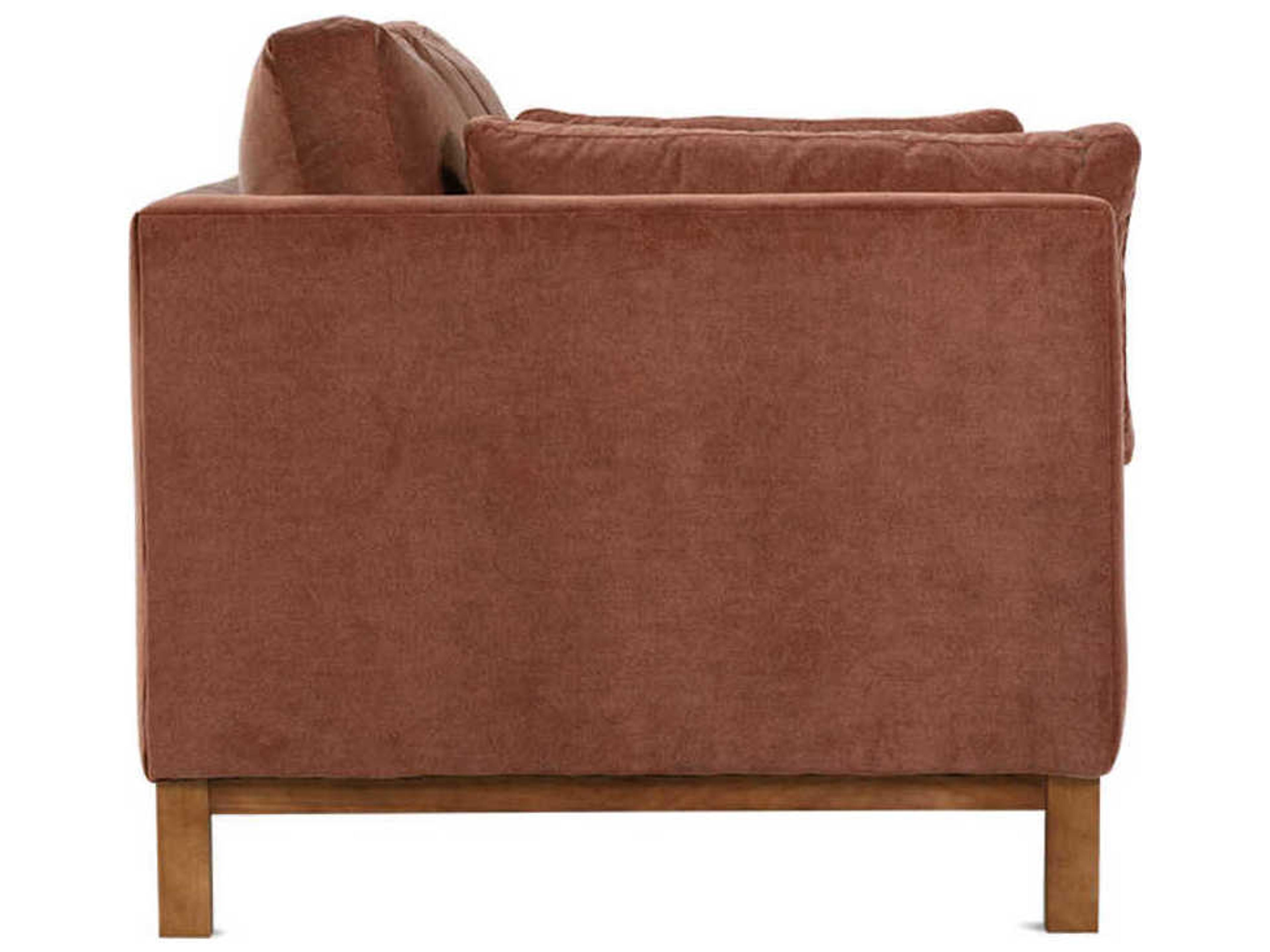 Rowe Boden Washed Pine Orange Upholstered Sofa