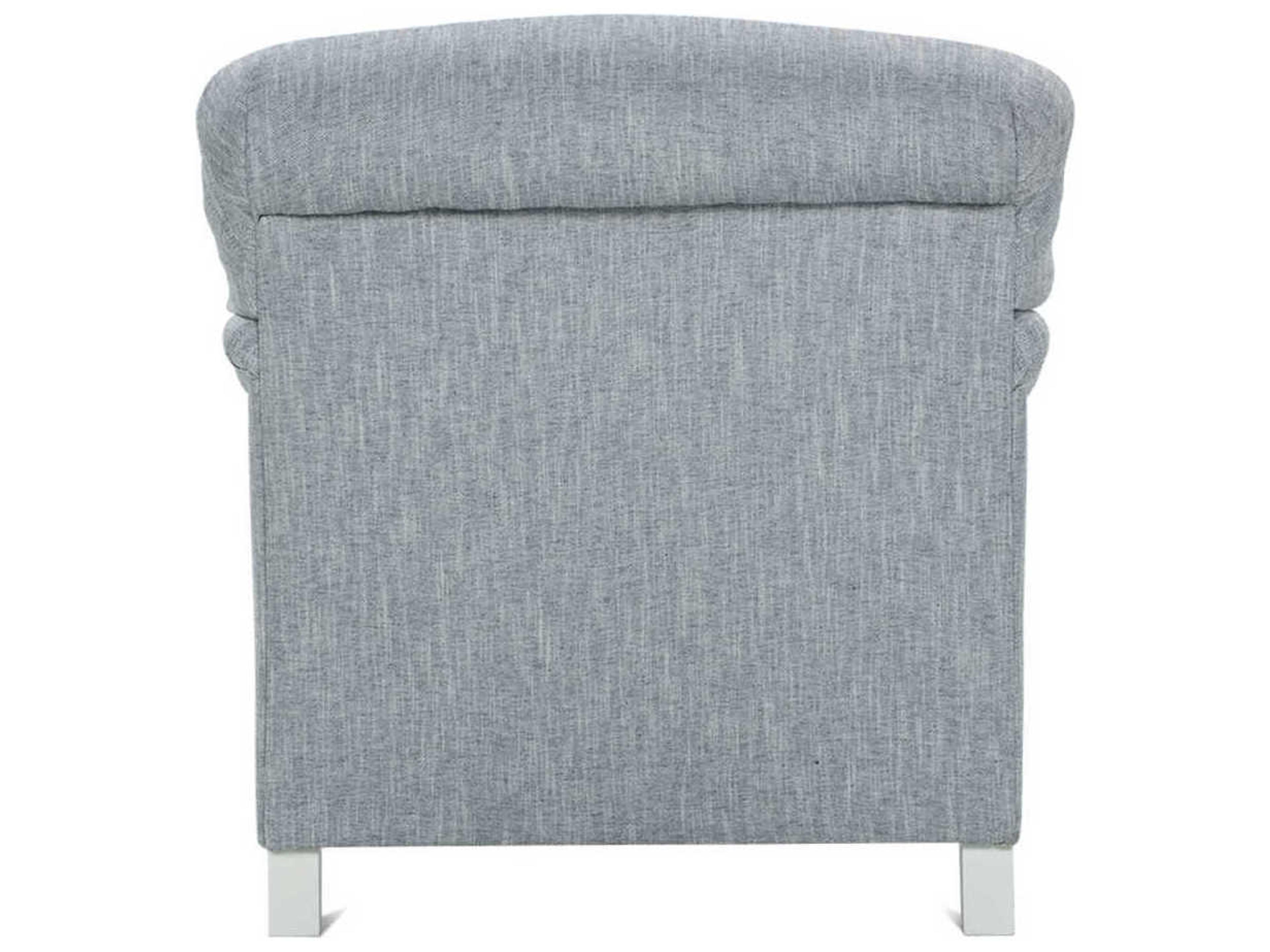 Rowe Brampton Rolling Blue Fabric Accent Chair