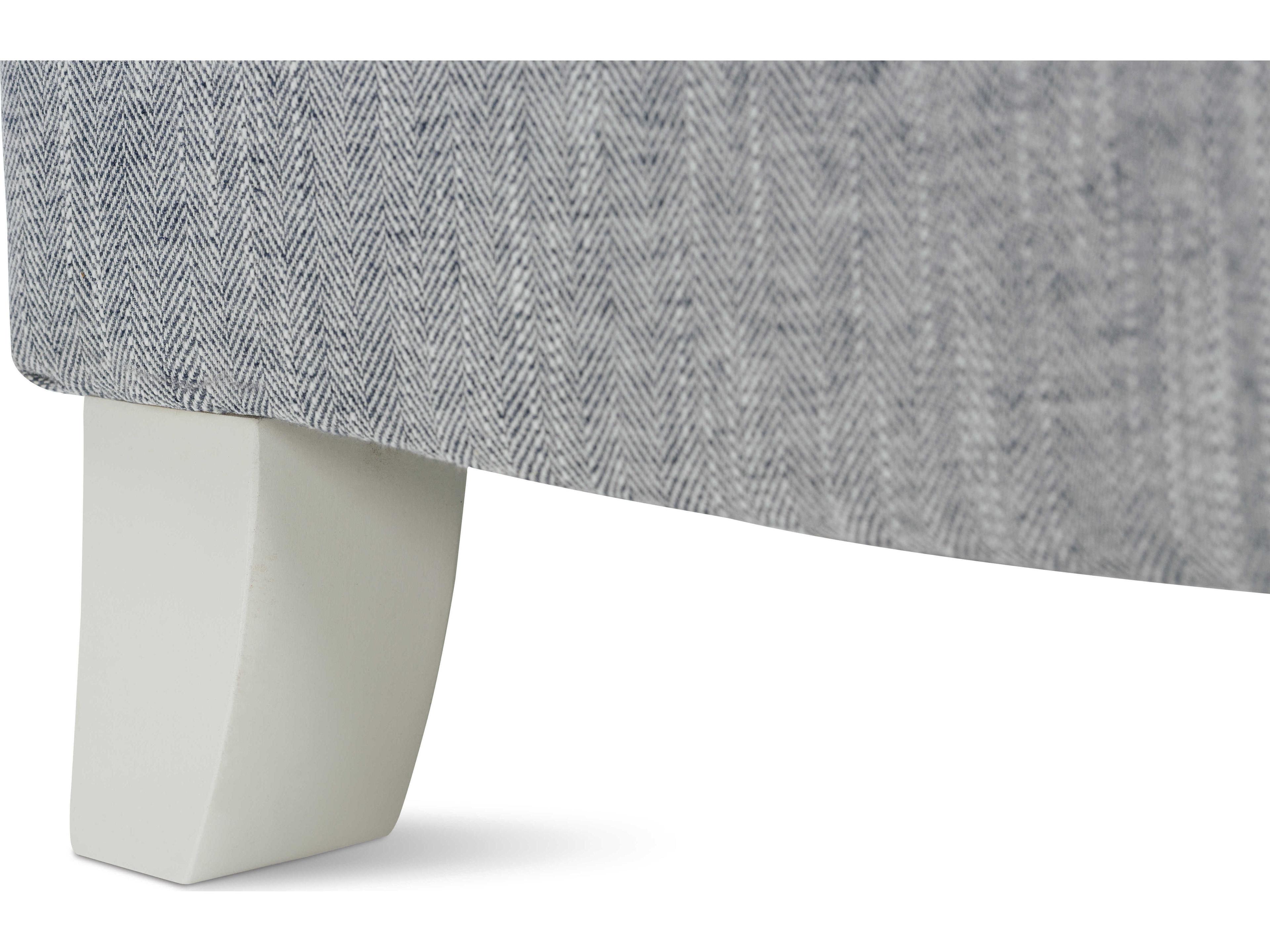 Rowe Brampton Rolling Blue Fabric Accent Chair