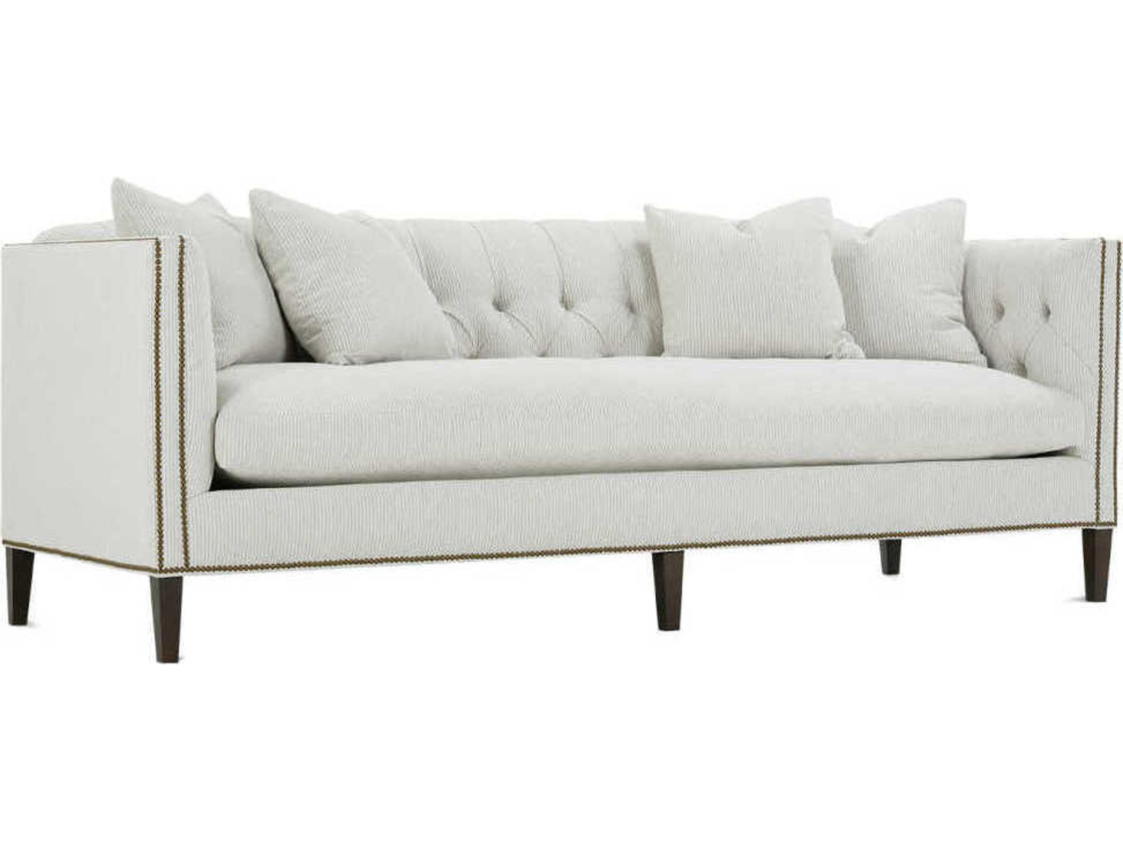 Brette Carob White Upholstered Sofa