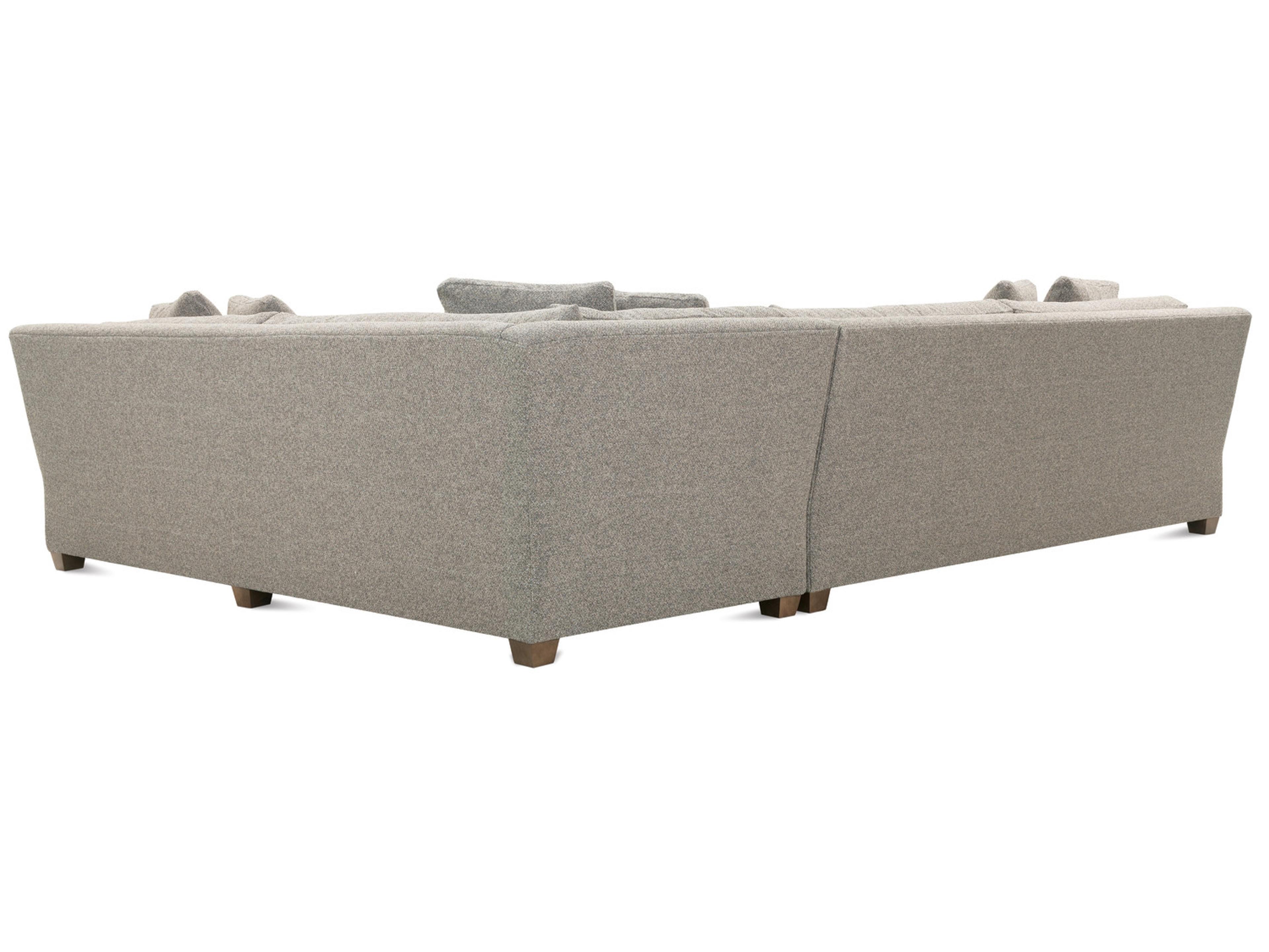 Rowe Bristol Gray Upholstered Sectional Sofa