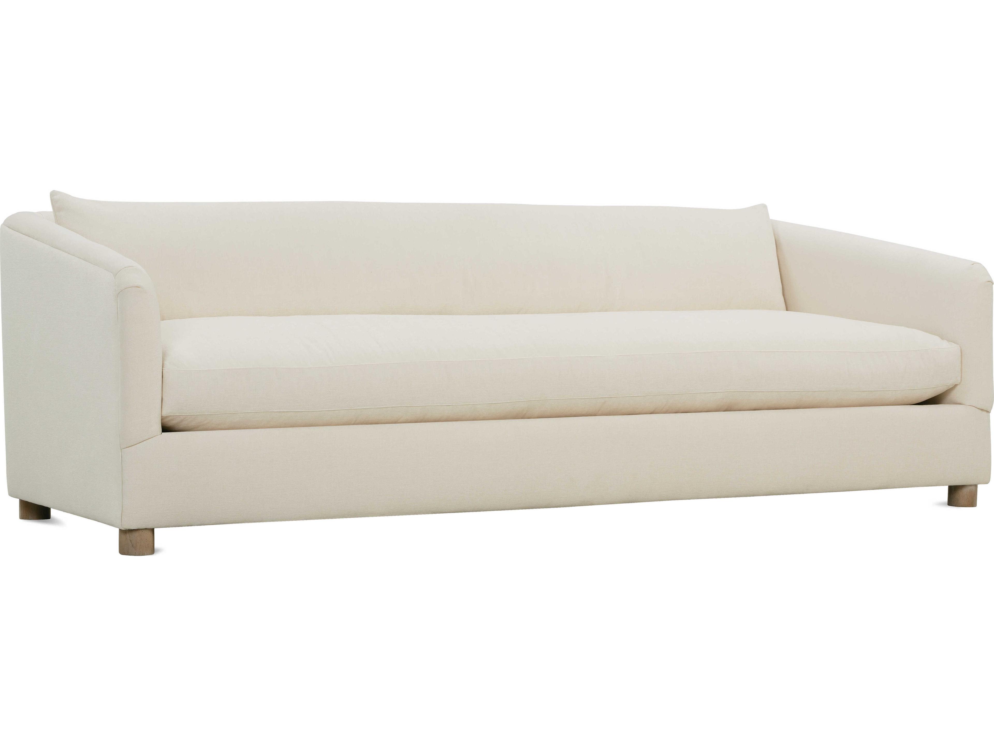 Florence Washed Oak Beige Upholstered Sofa