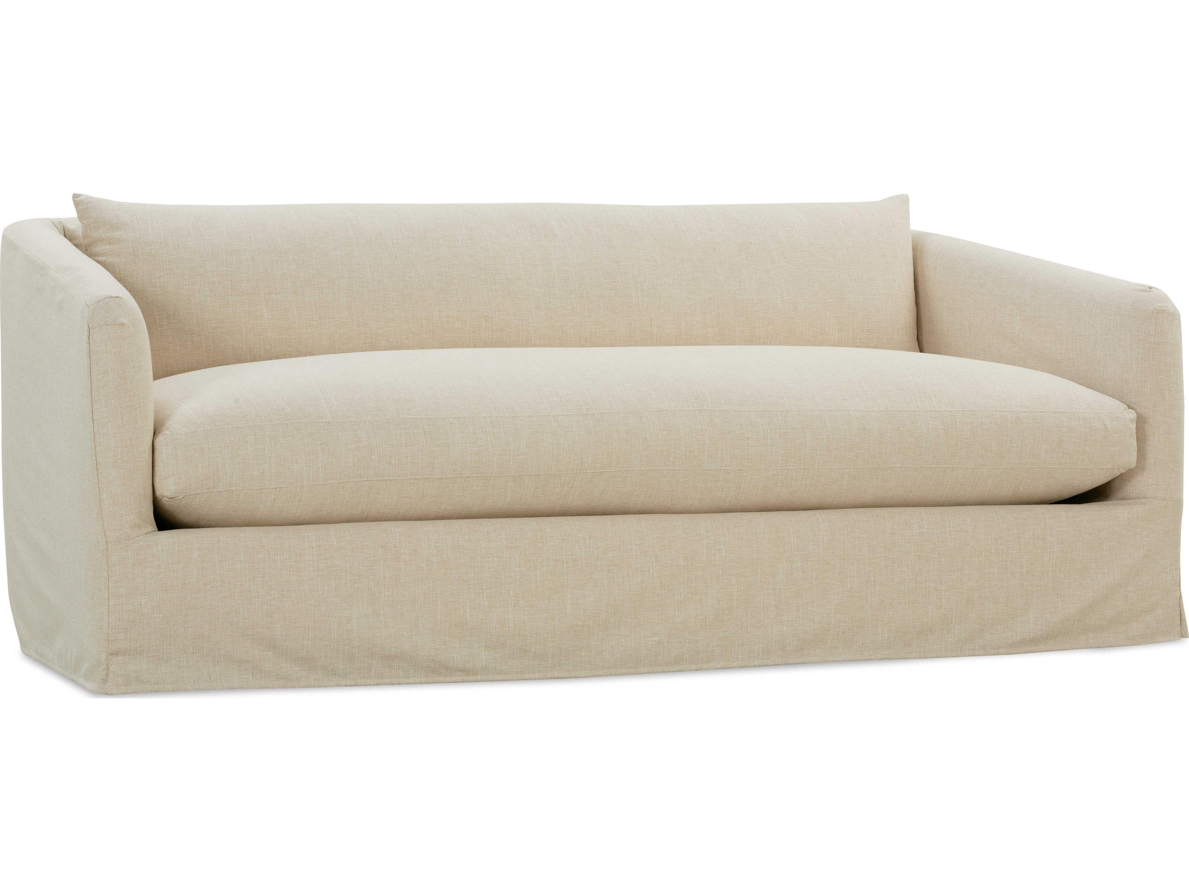 Florence Beige Upholstered Sofa with Slipcover