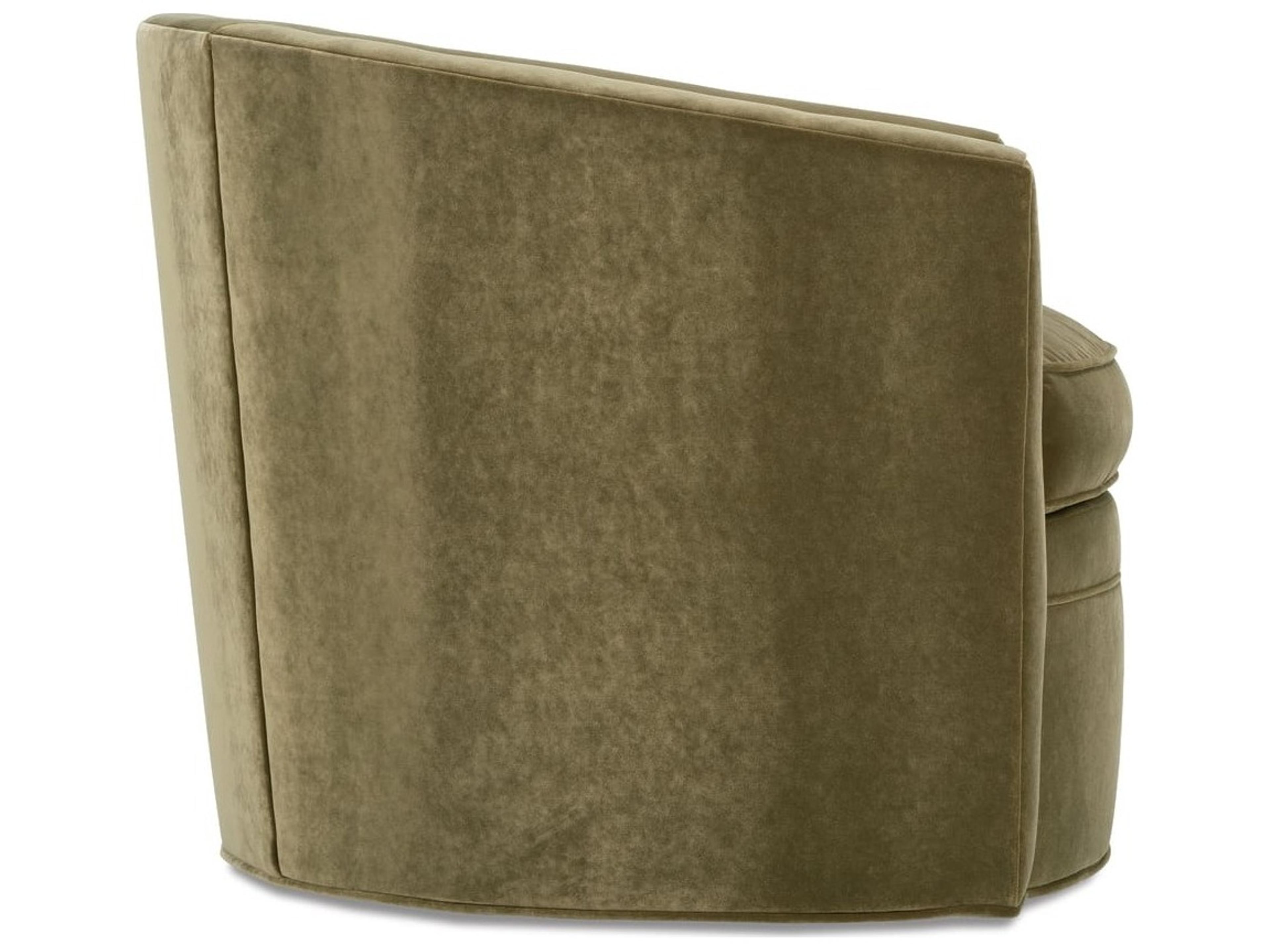 Rowe Baldwin Swivel Green Fabric Accent Swivel Chair