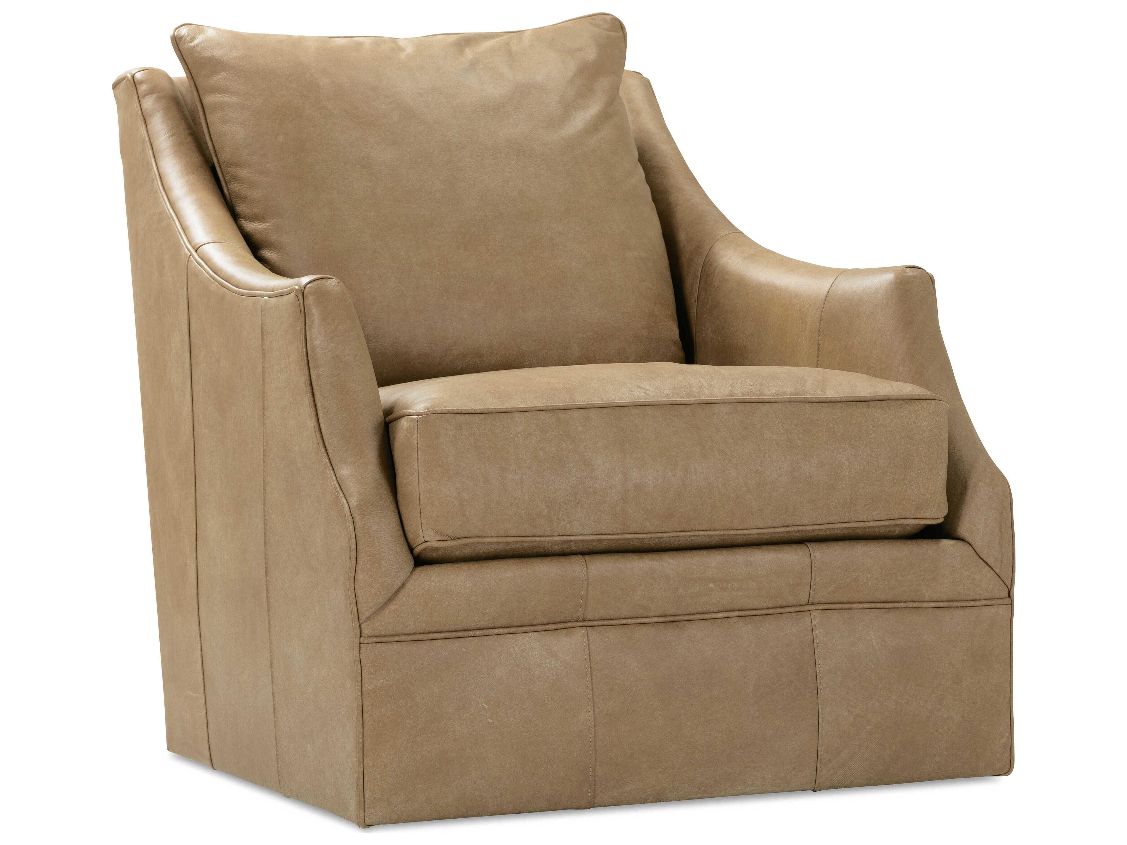 Kara 3" Glider Leather Accent Chair