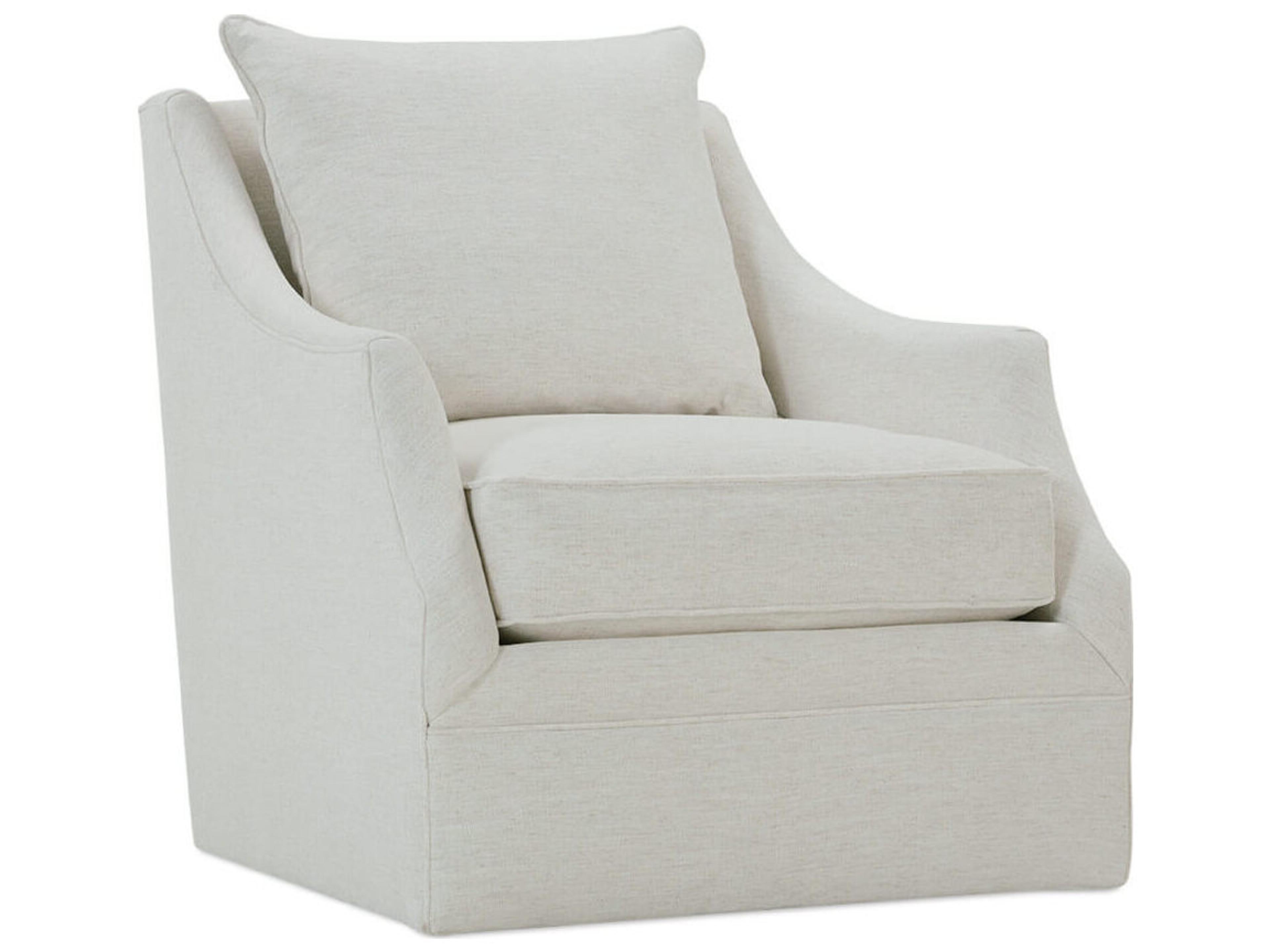 Rowe Kara Swivel Beige Fabric Accent Chair