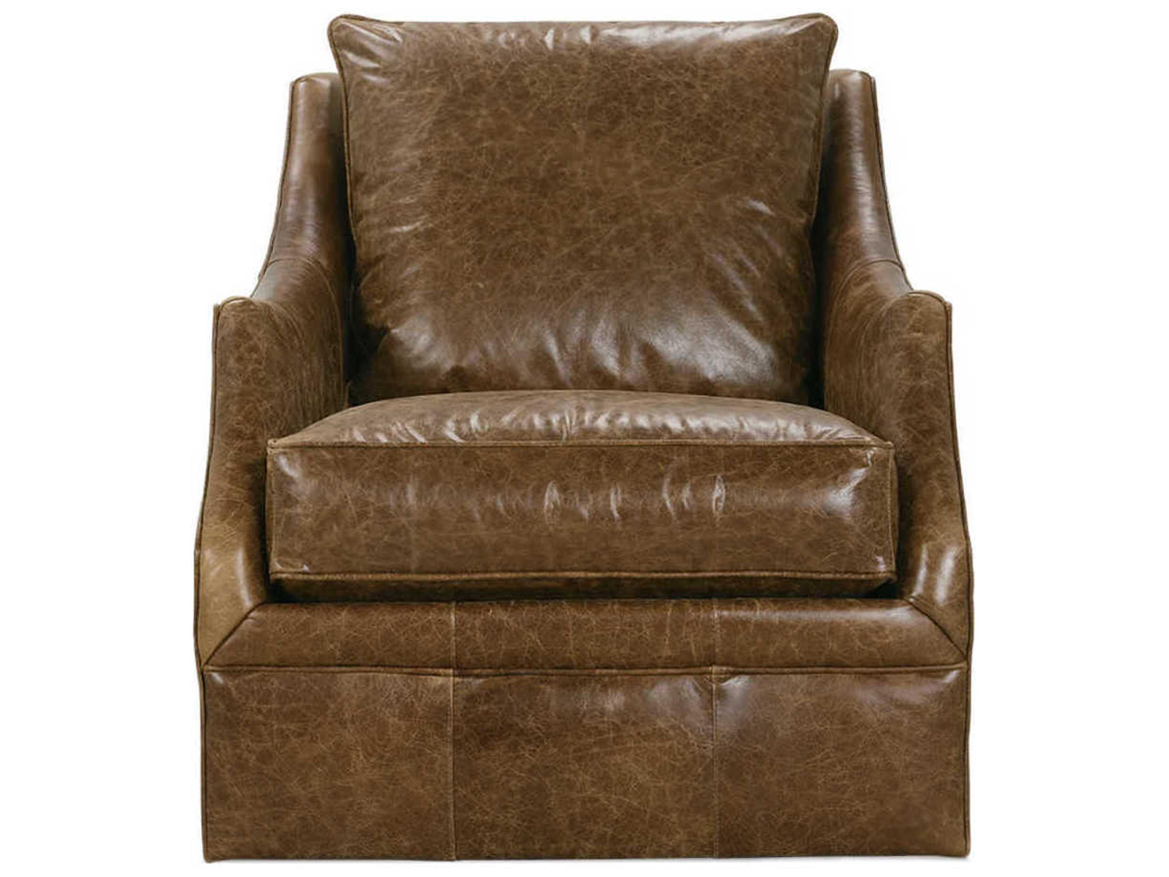 Kara Swivel Leather Accent Swivel Chair