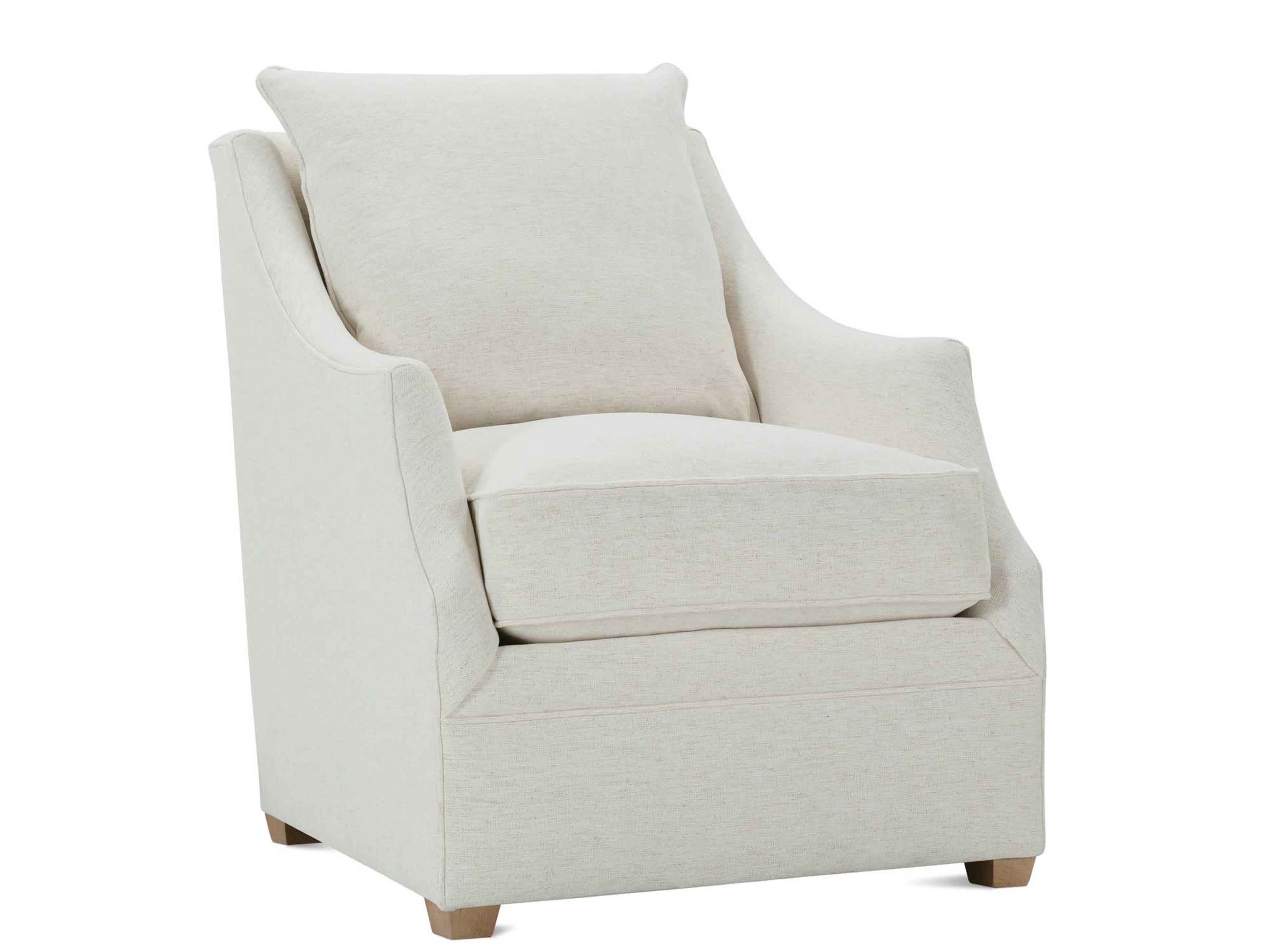 Kori White Fabric Accent Chair
