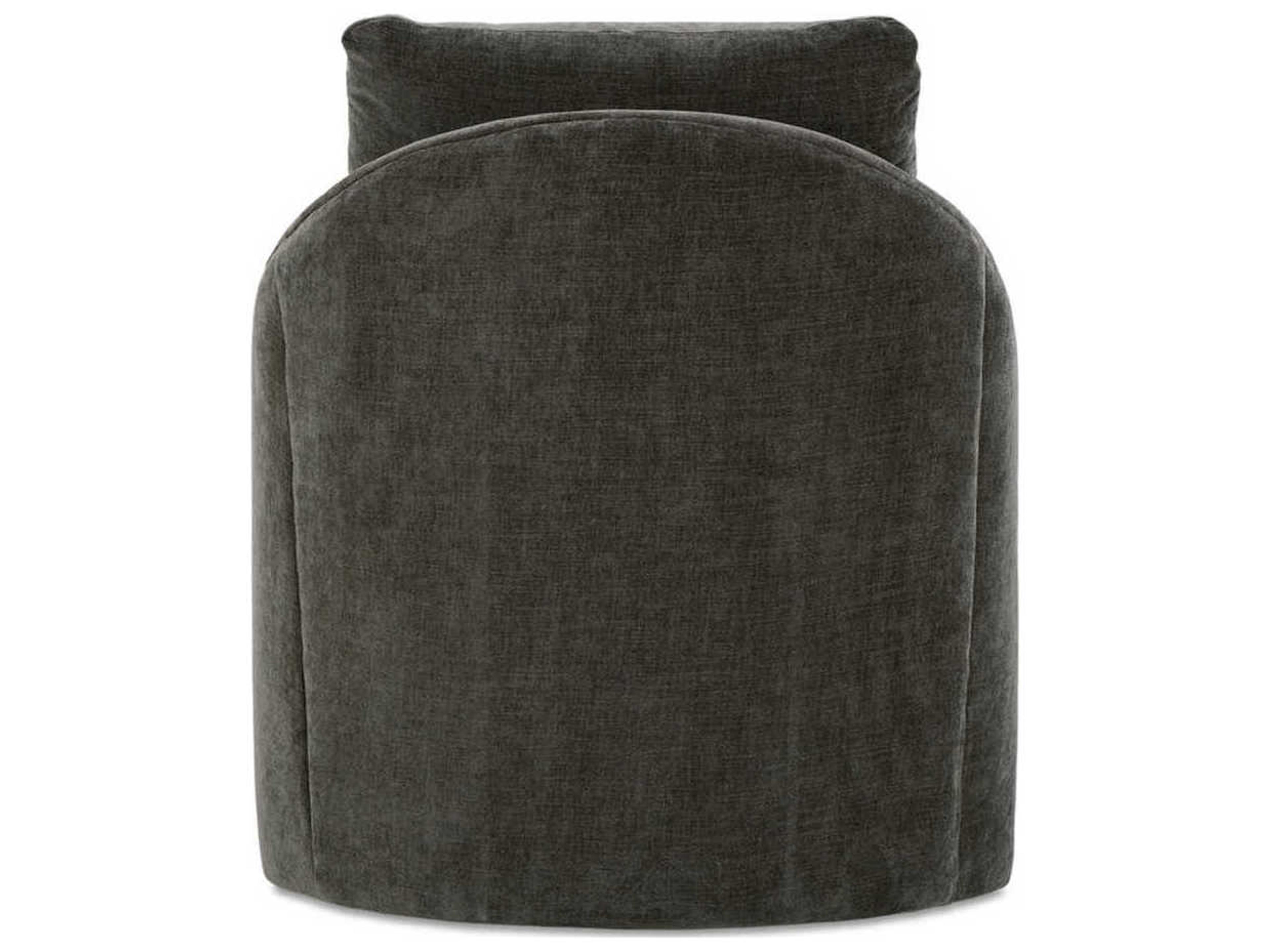Rowe Laya Swivel Gray Fabric Accent Swivel Chair