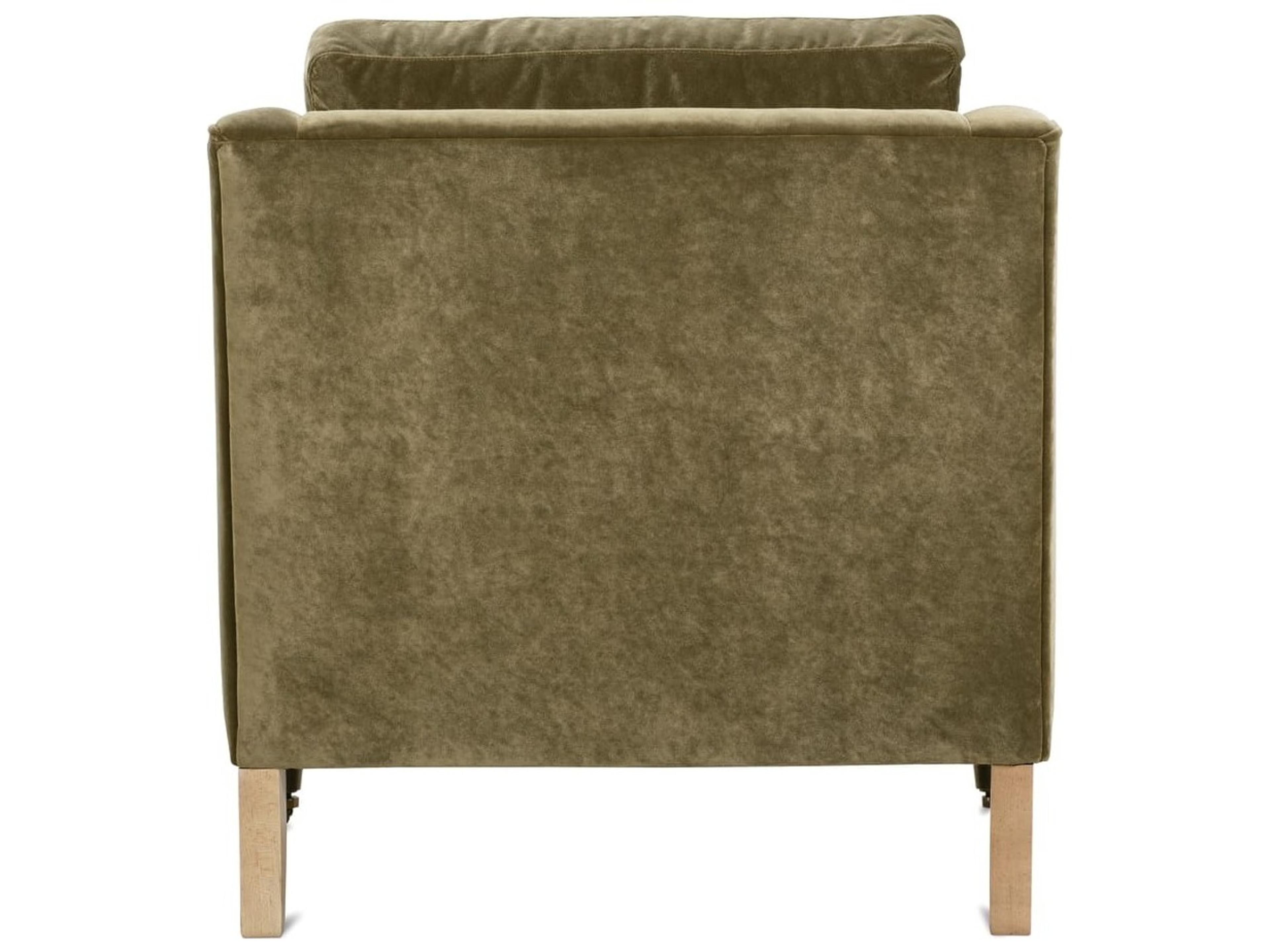 Rowe Madeline Rolling Green Fabric Accent Chair