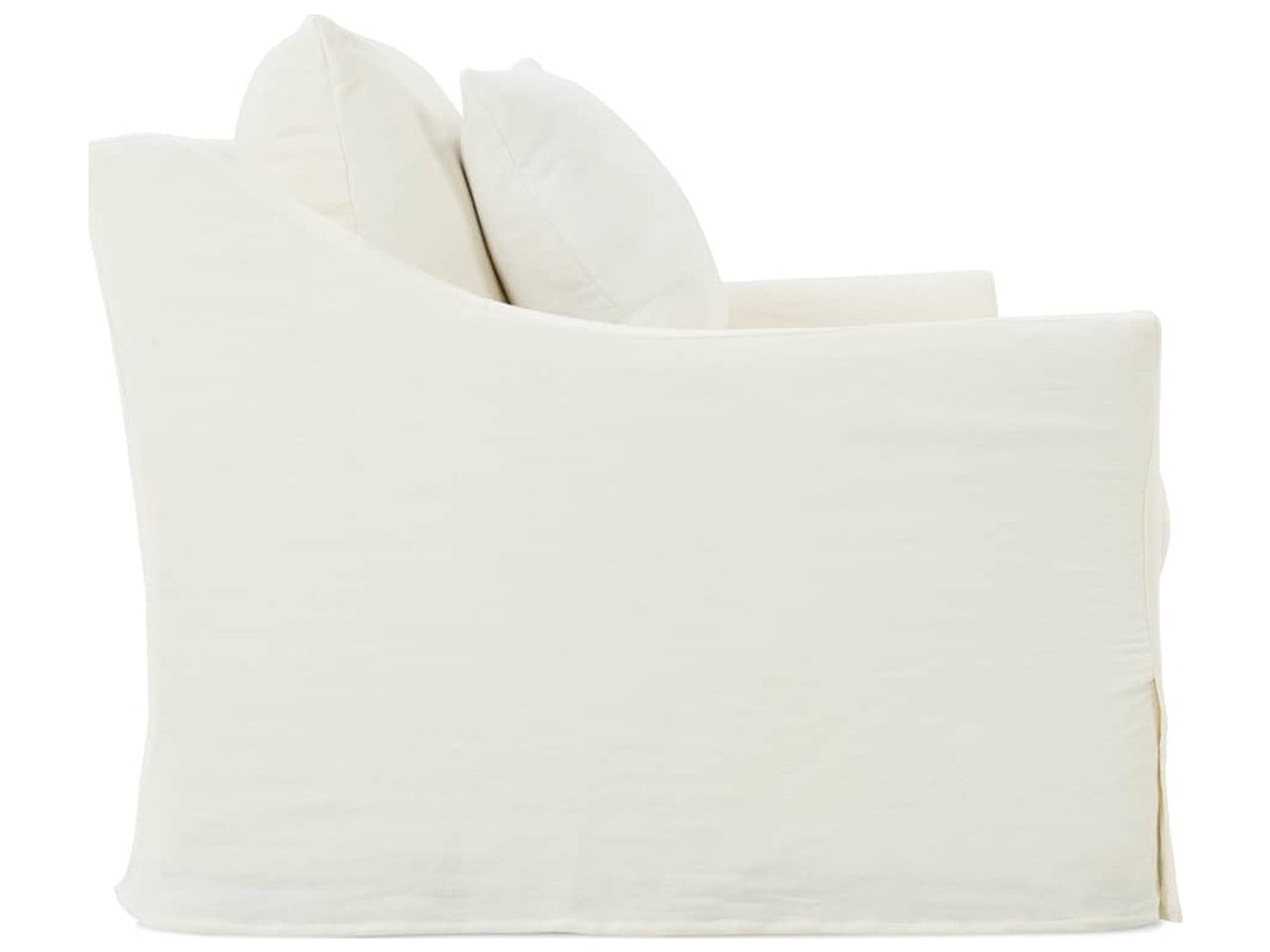 Rowe Moreau White Upholstered Slip Sofa