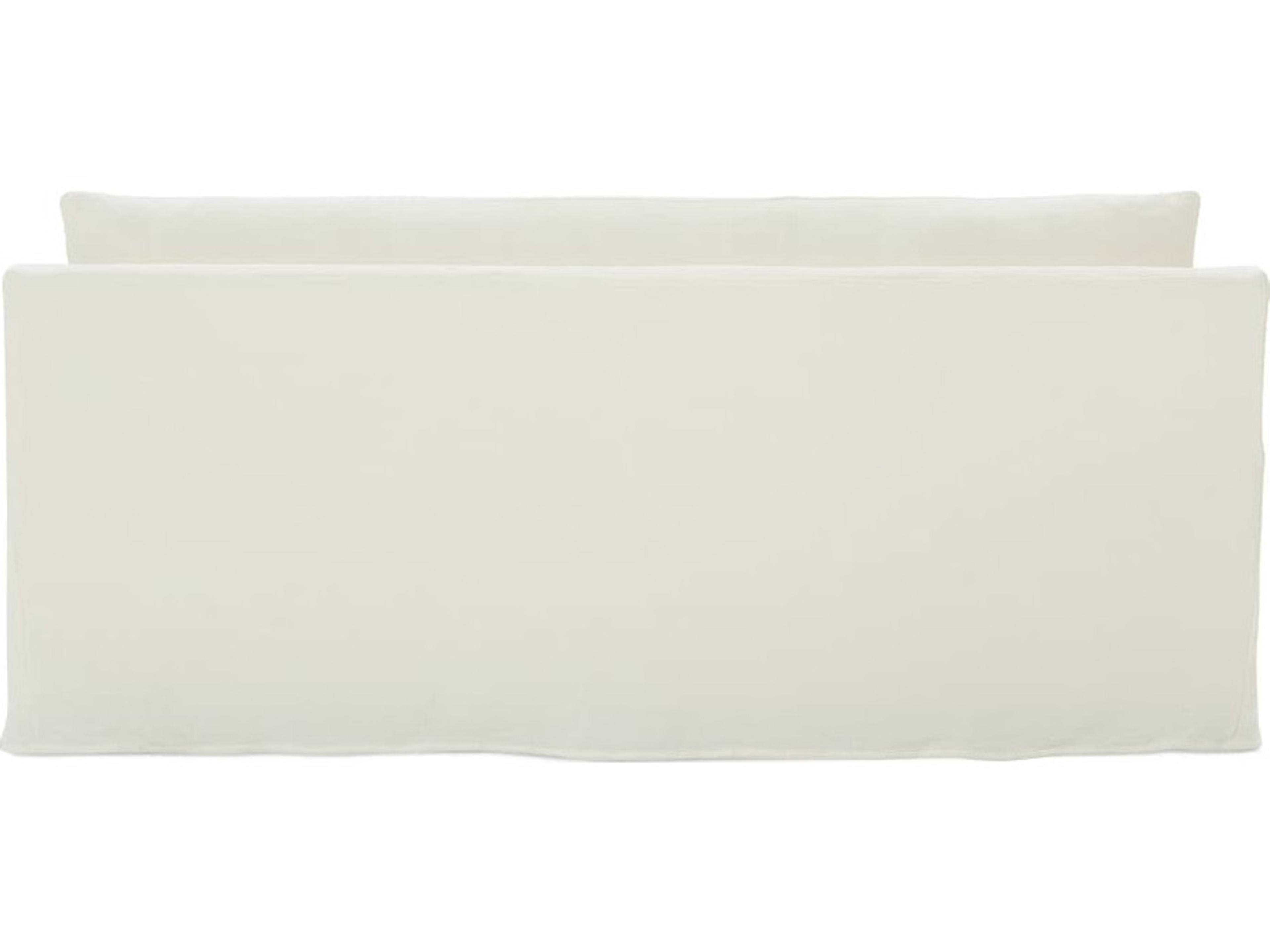 Rowe Moreau White Upholstered Slip Sofa