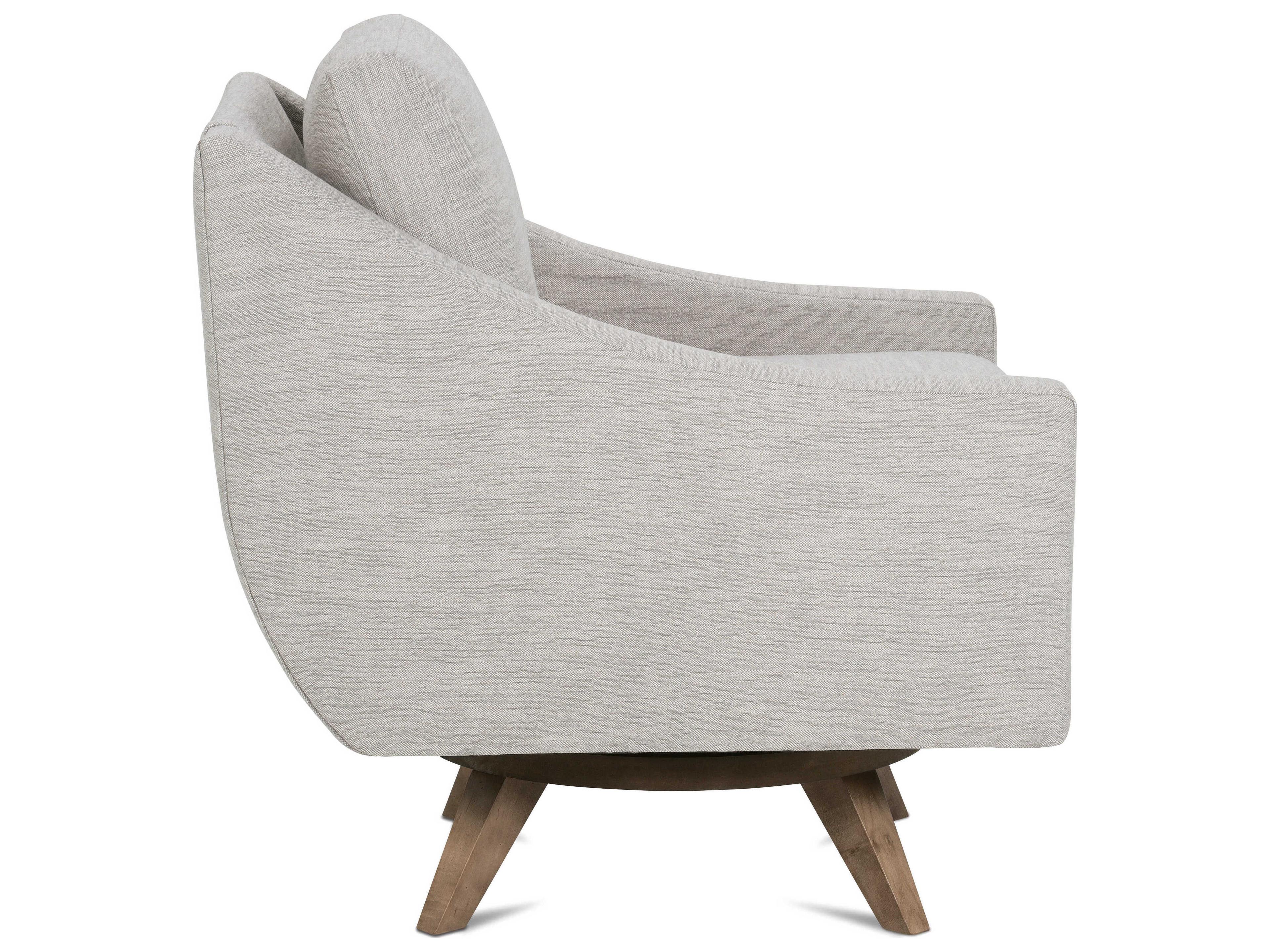 Rowe Nash Swivel Beige Fabric Accent Chair