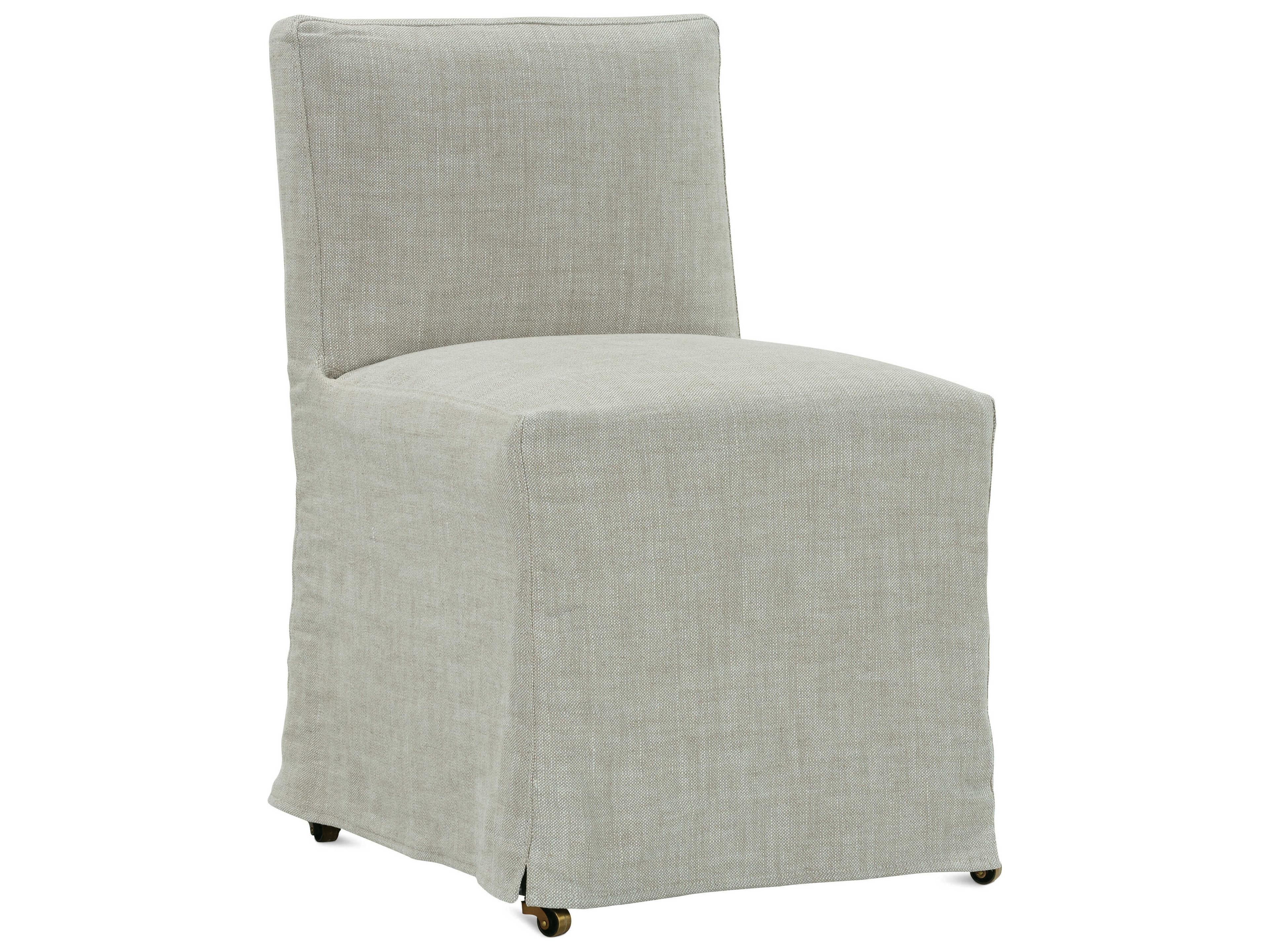 Odessa Beige Upholstered Side Dining Chair with Silpcover