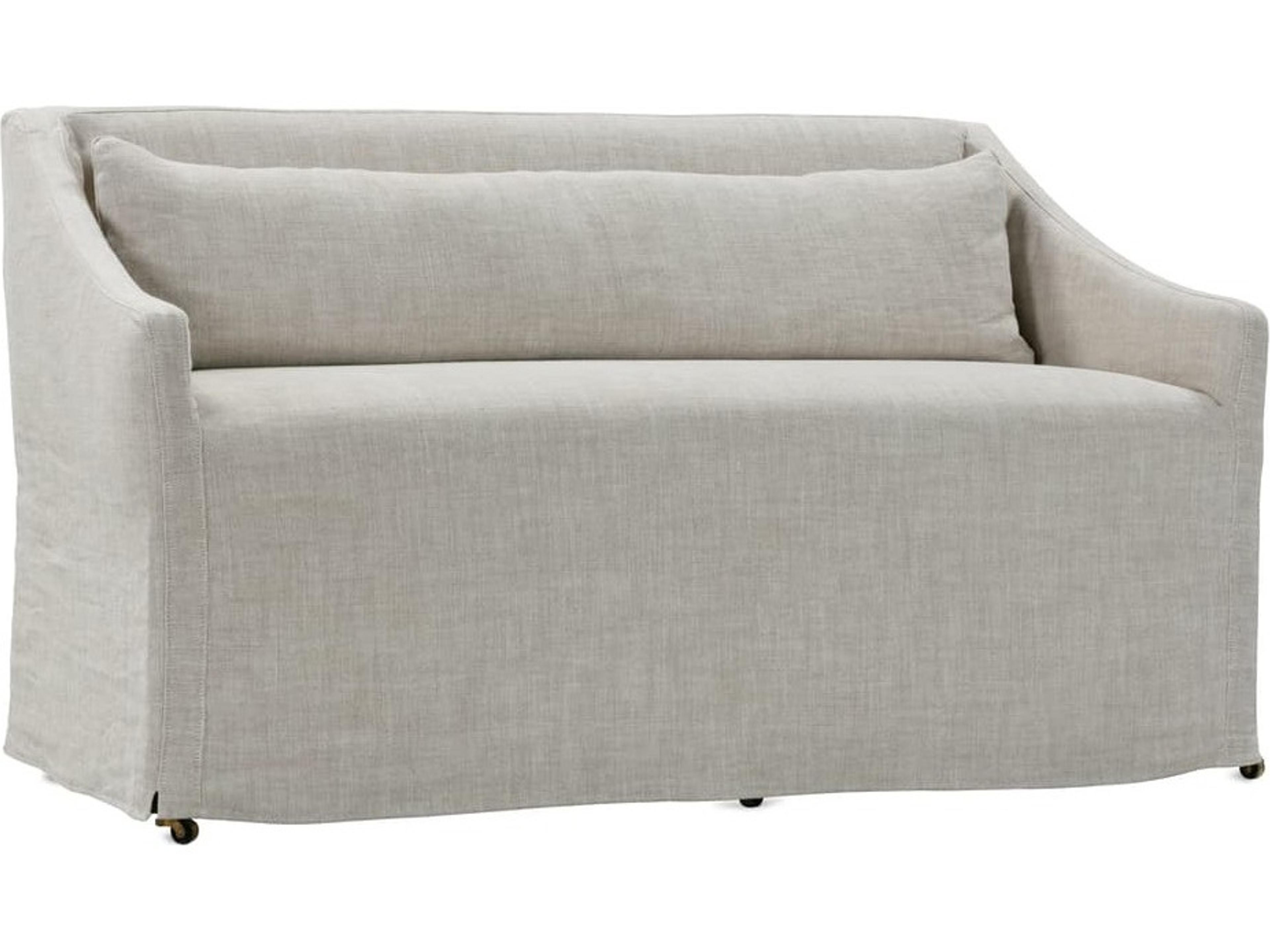 Odessa Beige Upholstered Slip Sofa