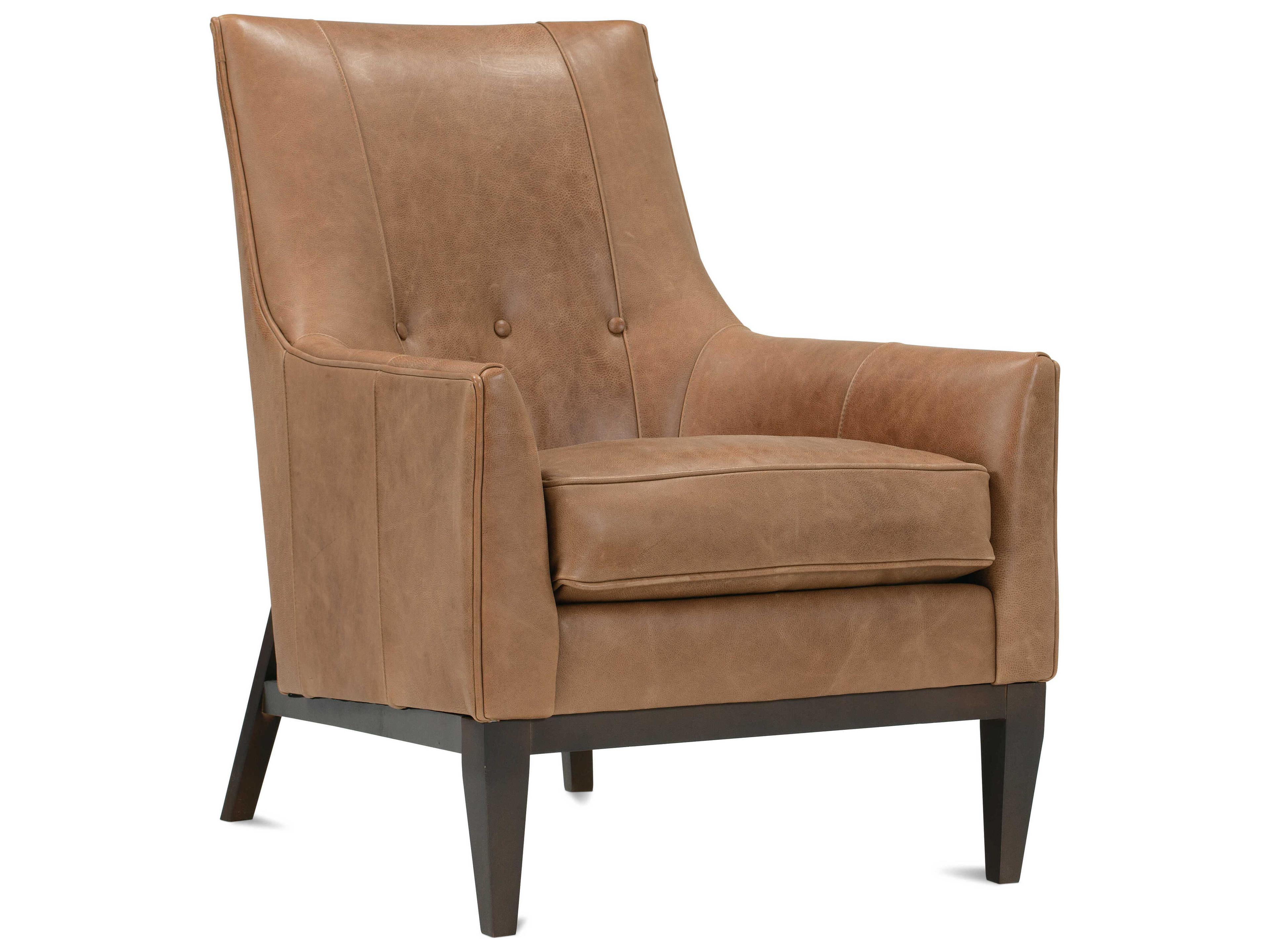 Thatcher Brown Leather Accent Chair