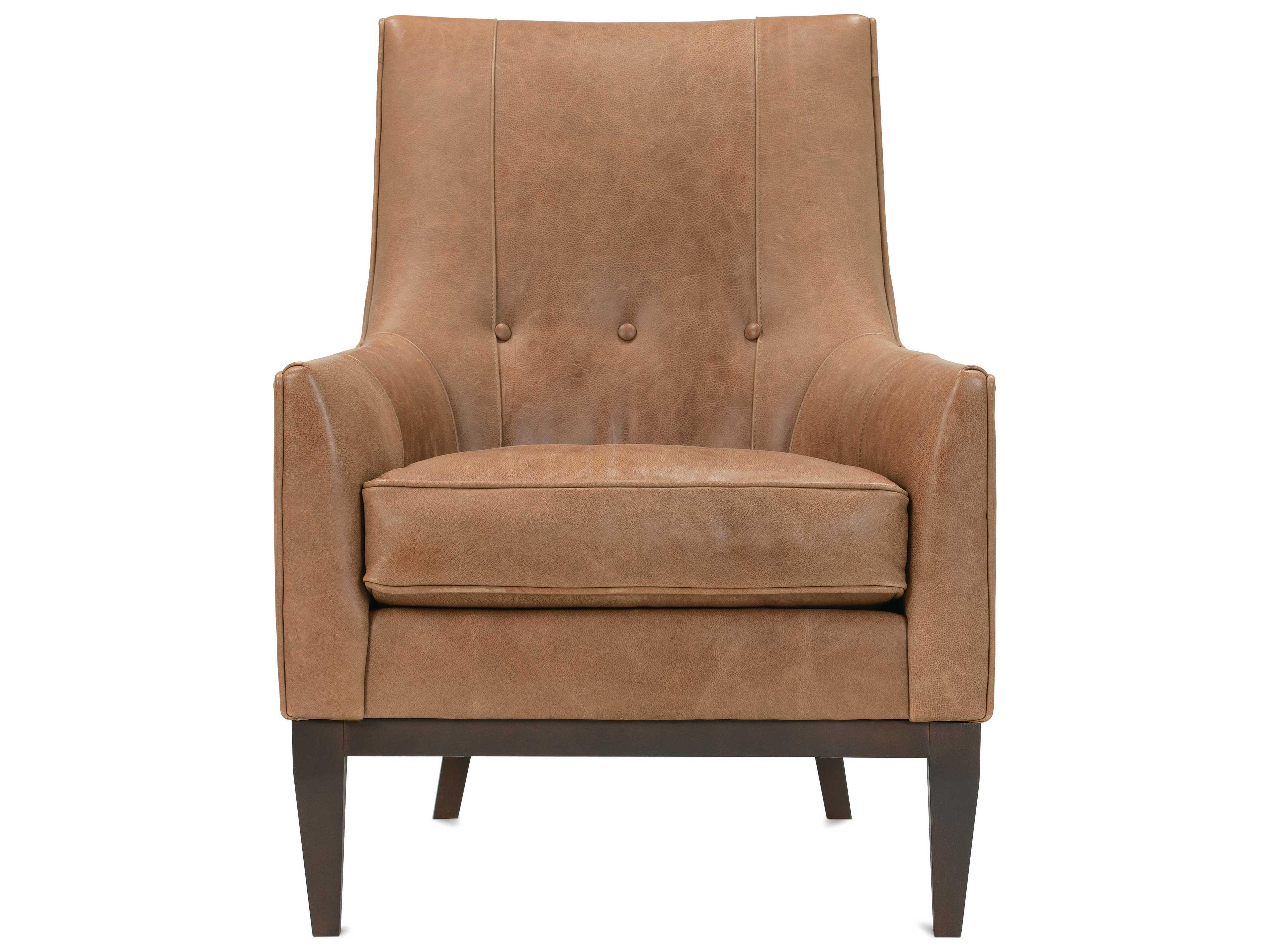 Rowe Thatcher Brown Leather Accent Chair