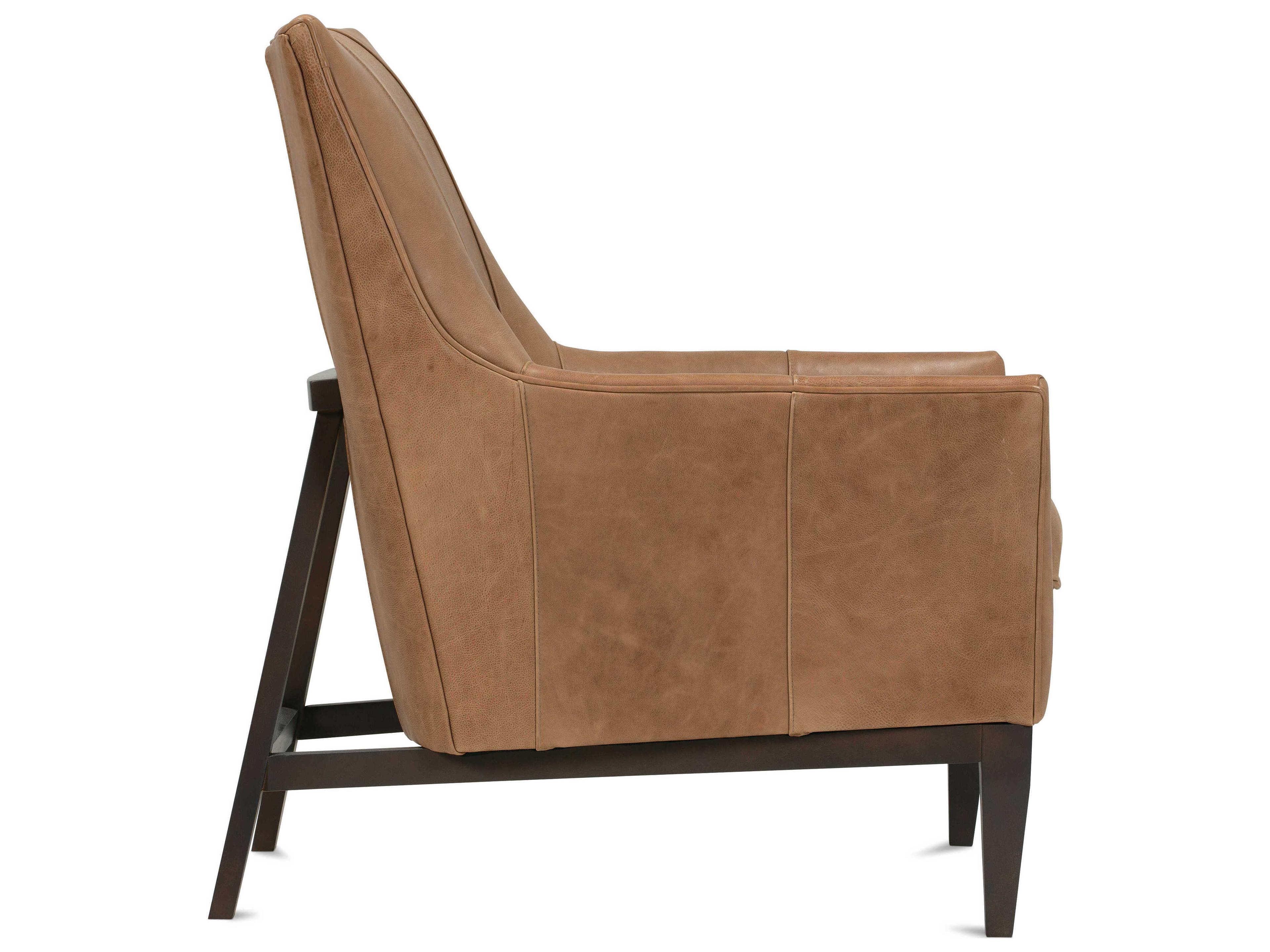 Rowe Thatcher Brown Leather Accent Chair