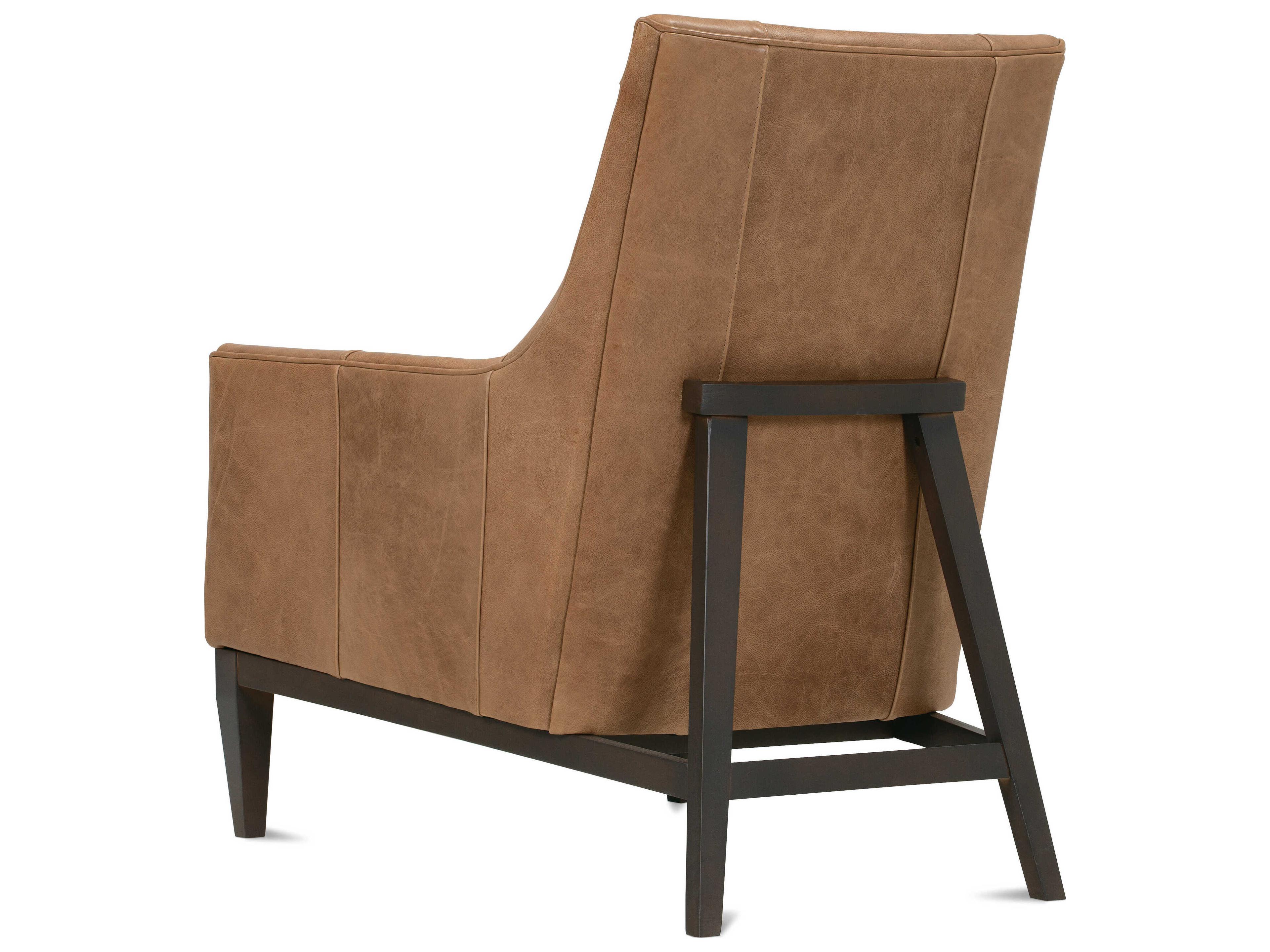 Rowe Thatcher Brown Leather Accent Chair