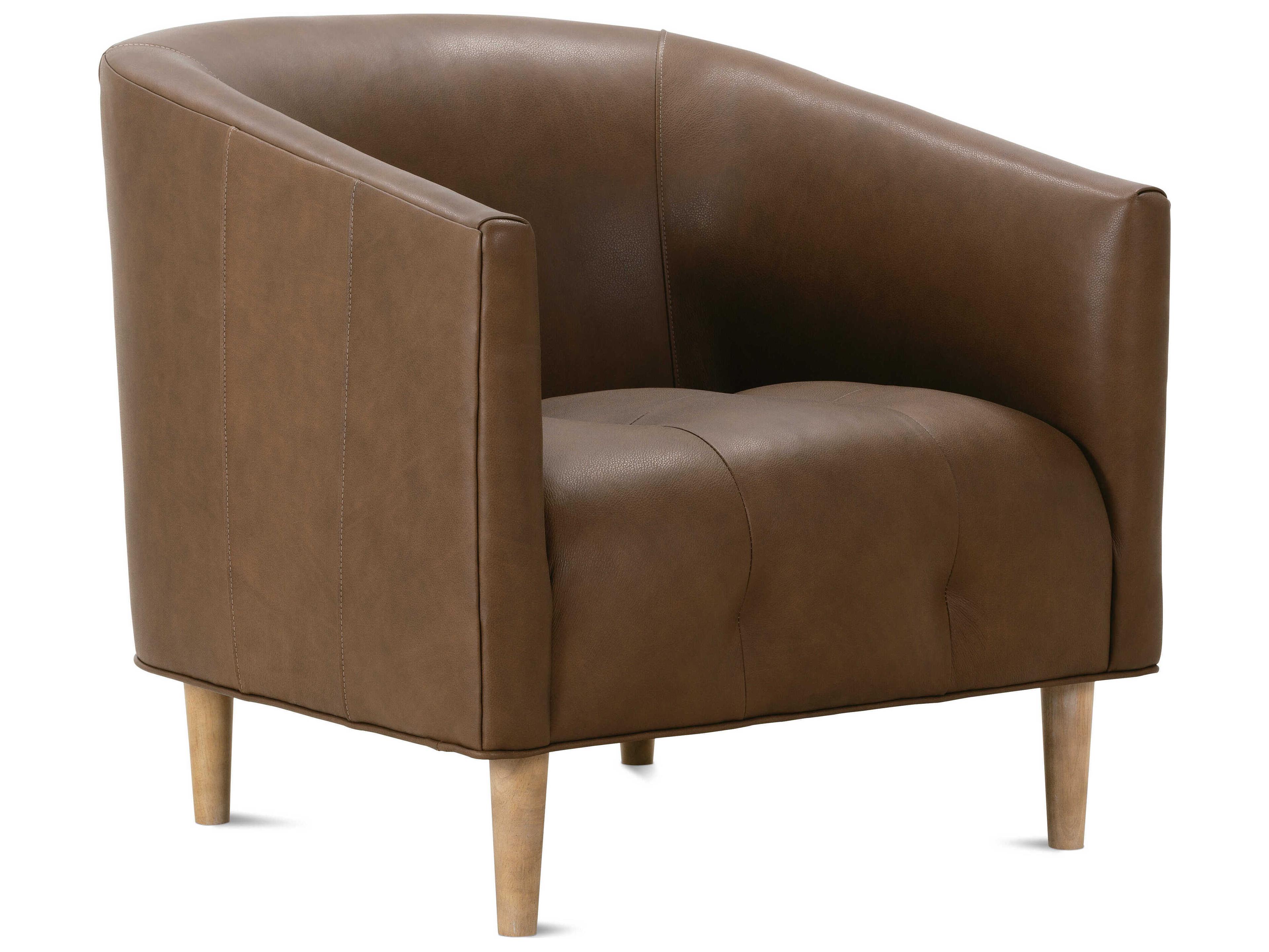 Rowe Pate Brown Leather Accent Chair