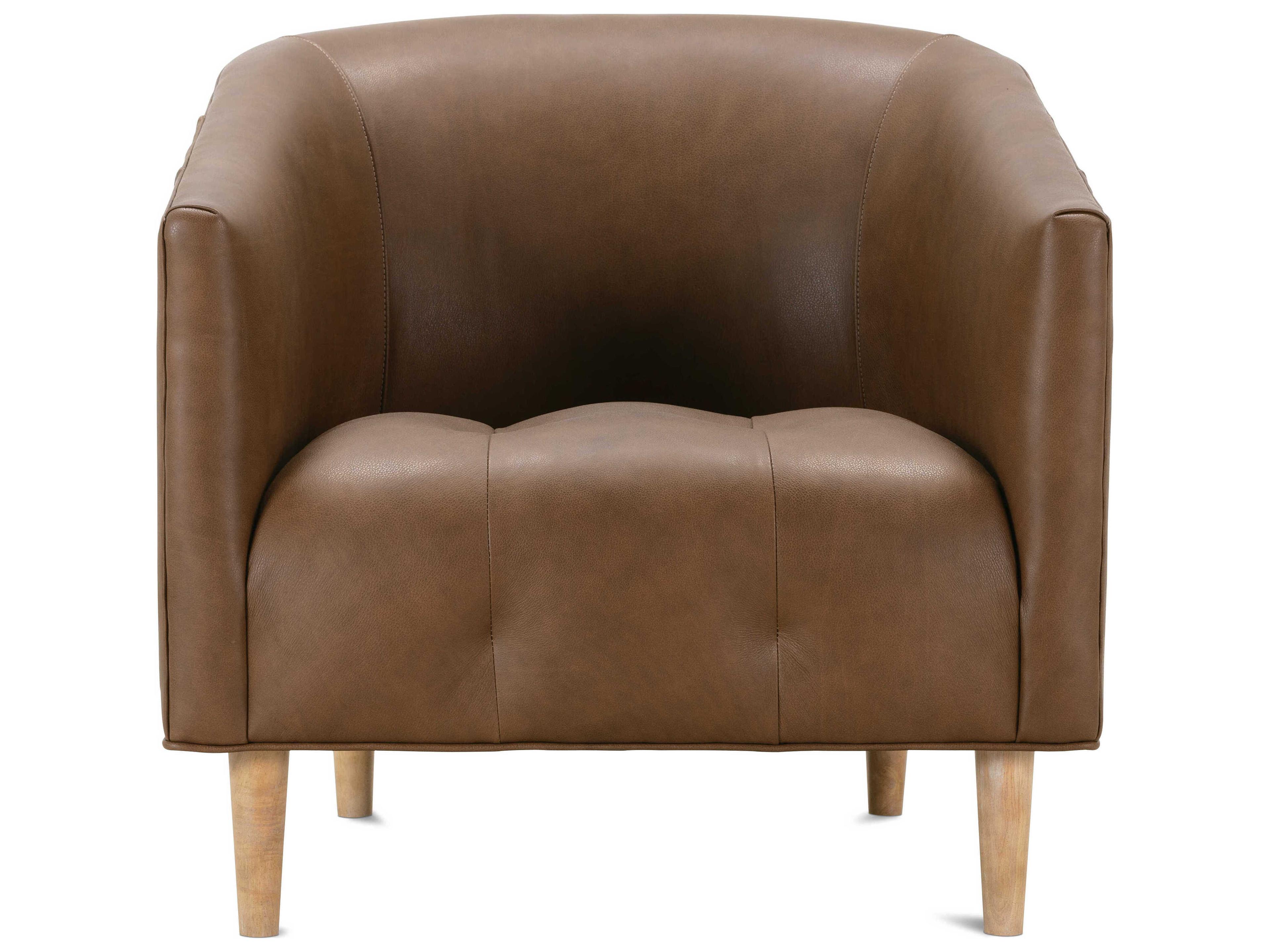 Rowe Pate Brown Leather Accent Chair