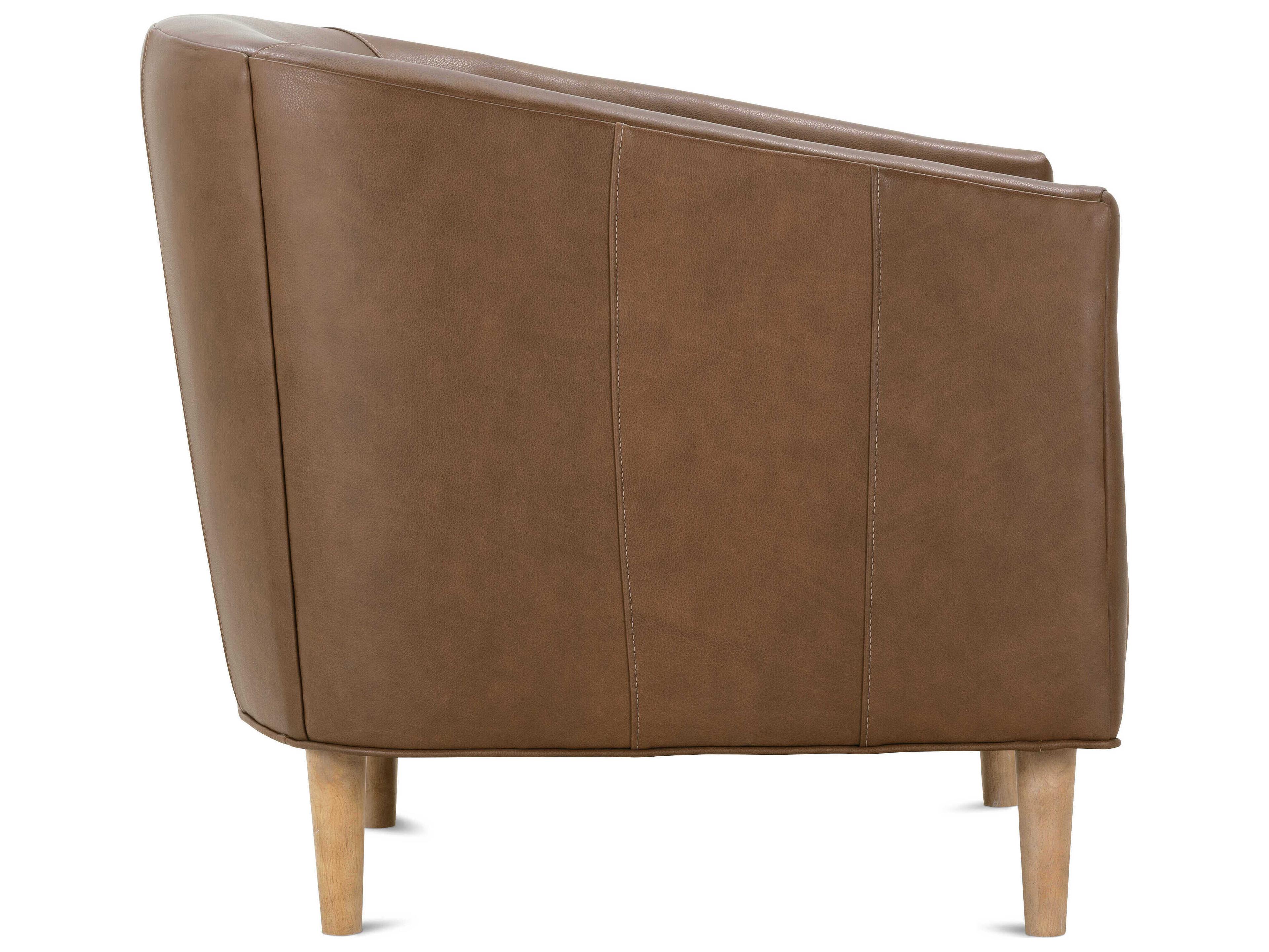 Rowe Pate Brown Leather Accent Chair