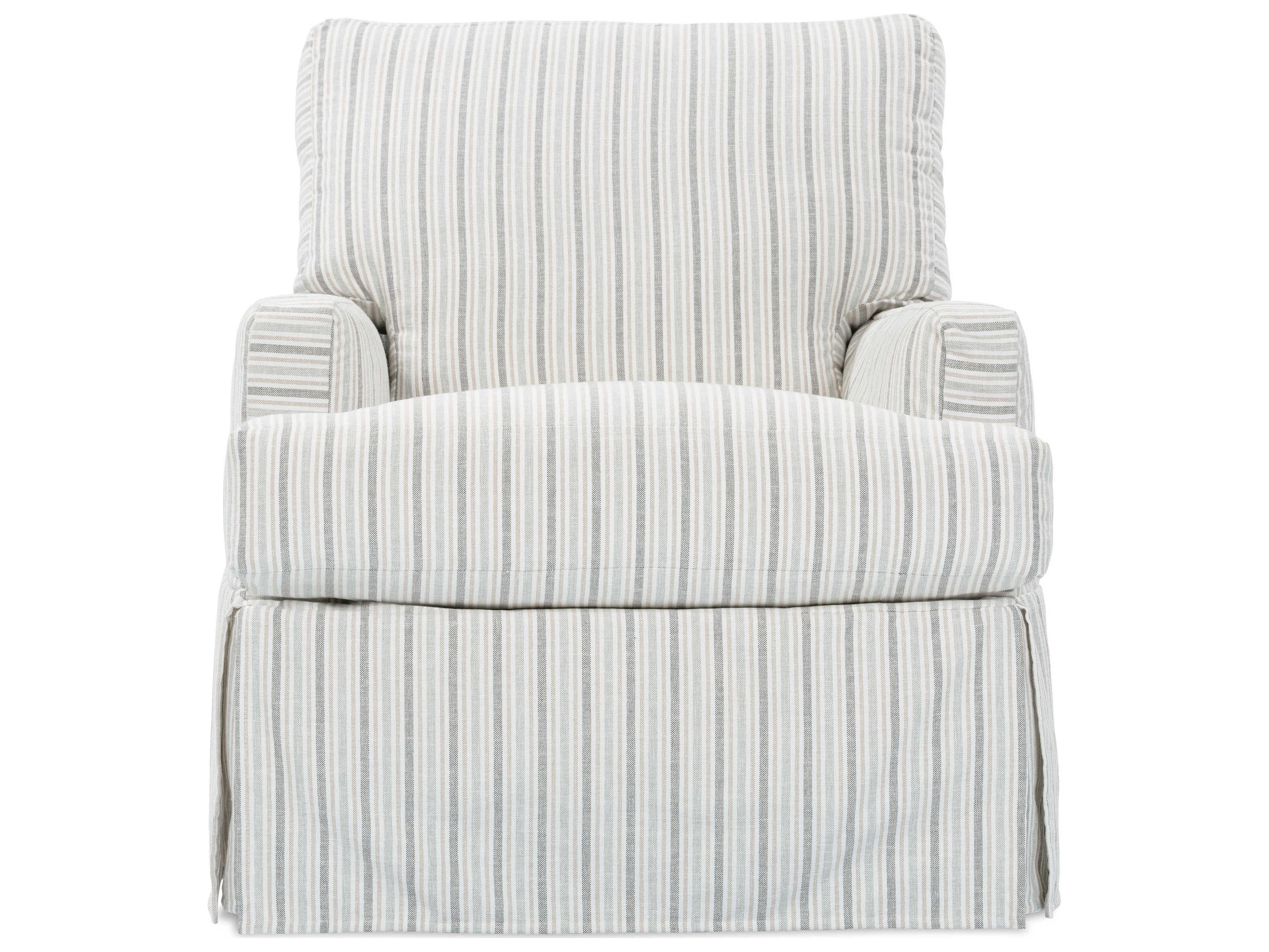 Rowe Sadie Swivel Glider Beige Fabric Accent Chair