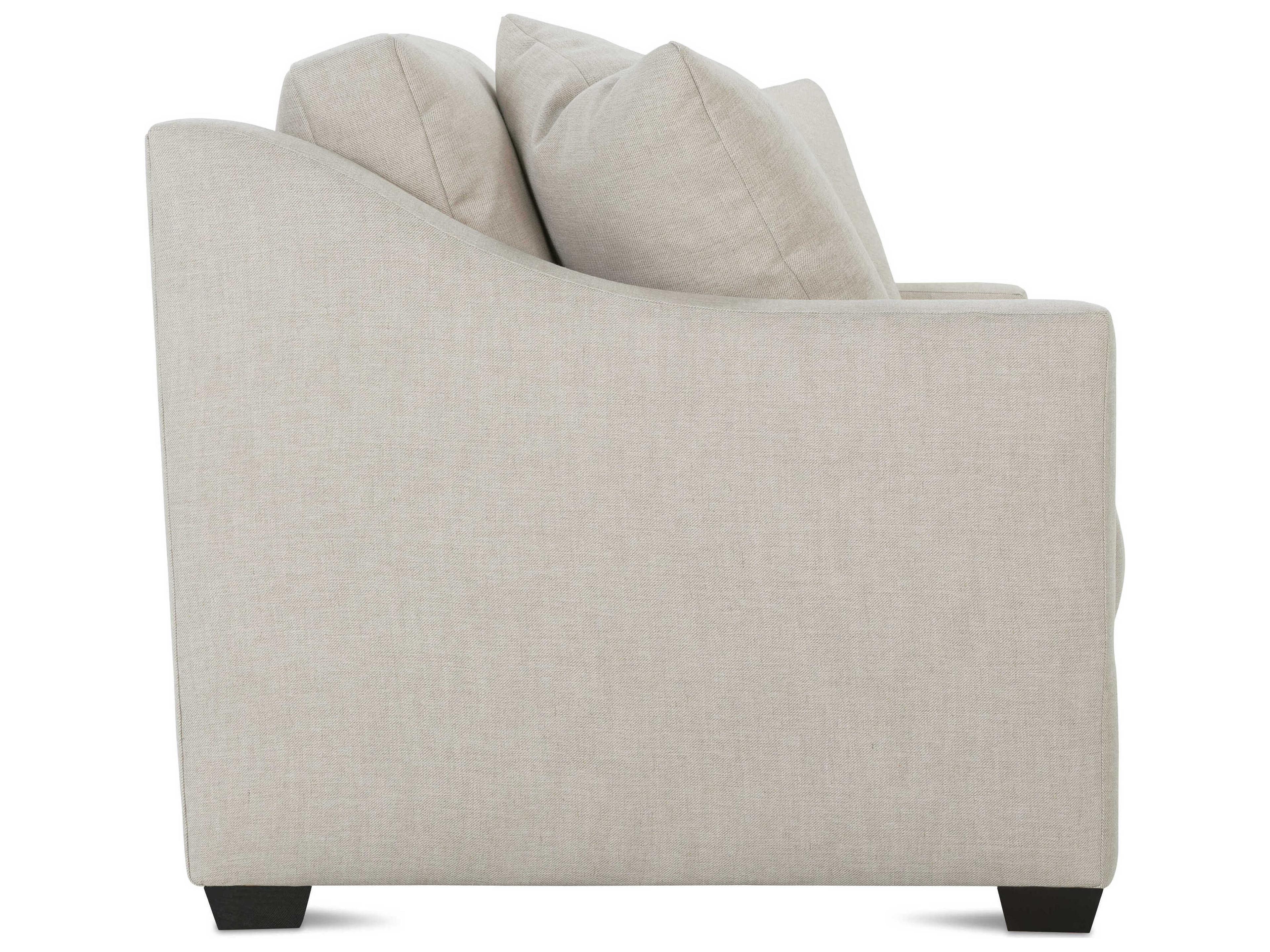 Rowe Bradford Antique Black Beige Upholstered Sofa