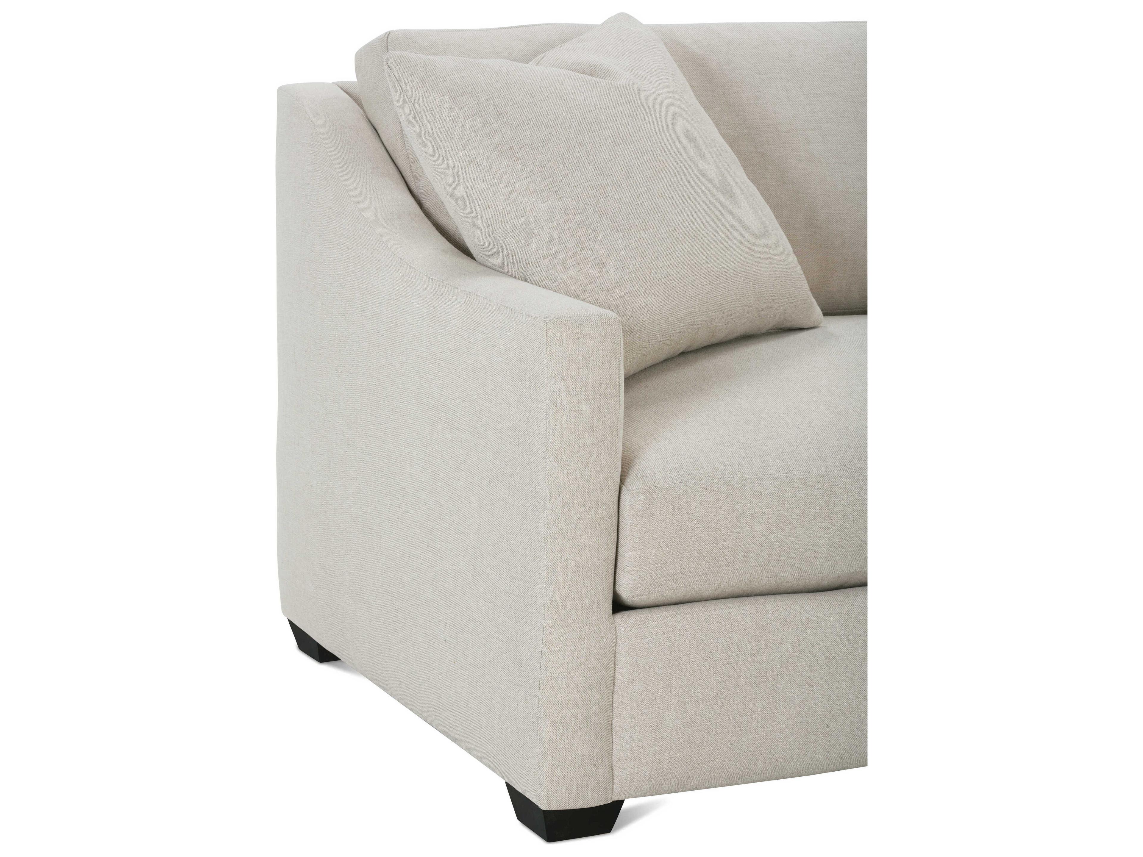 Rowe Bradford Antique Black Beige Upholstered Sofa