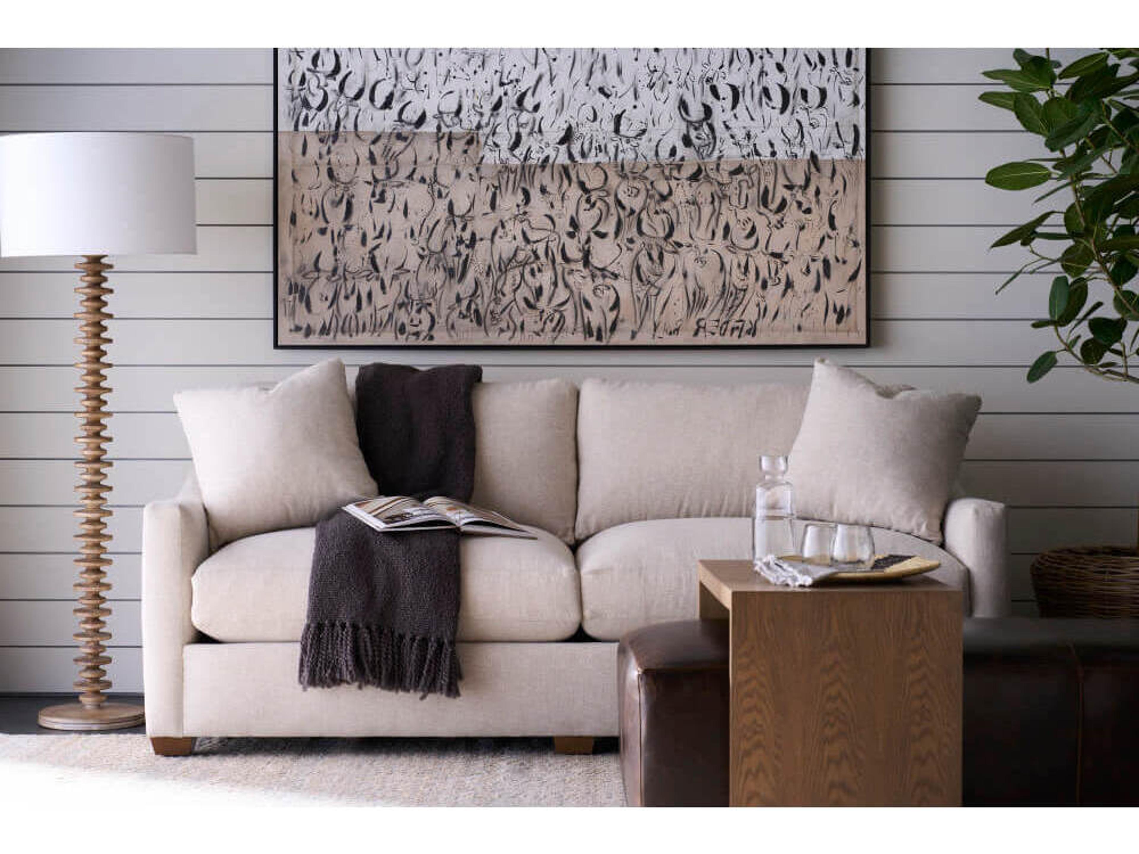 Rowe Bradford Latte Beige Upholstered Sofa