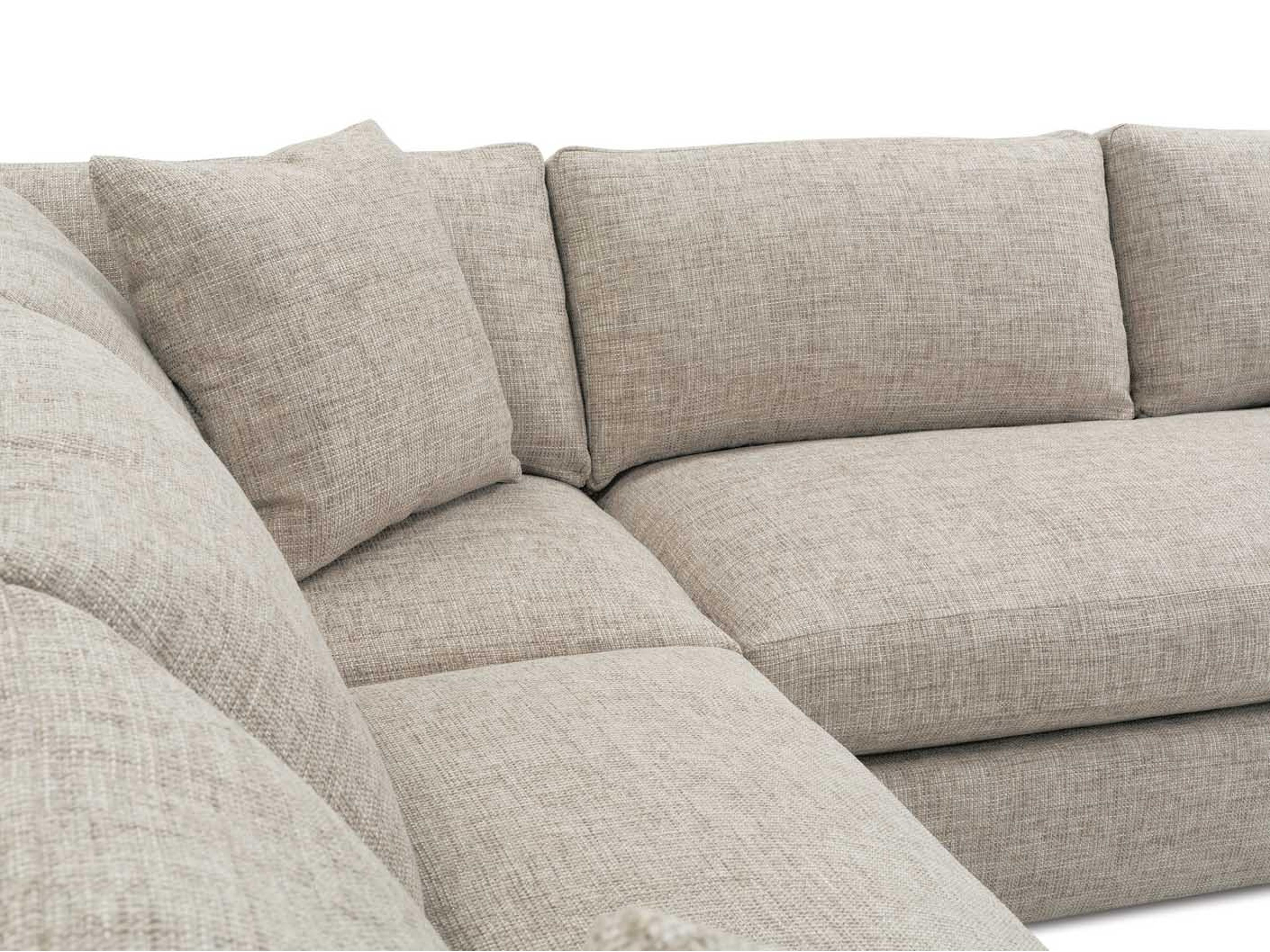 Rowe Bradford Cream Upholstered Sectional Sofa