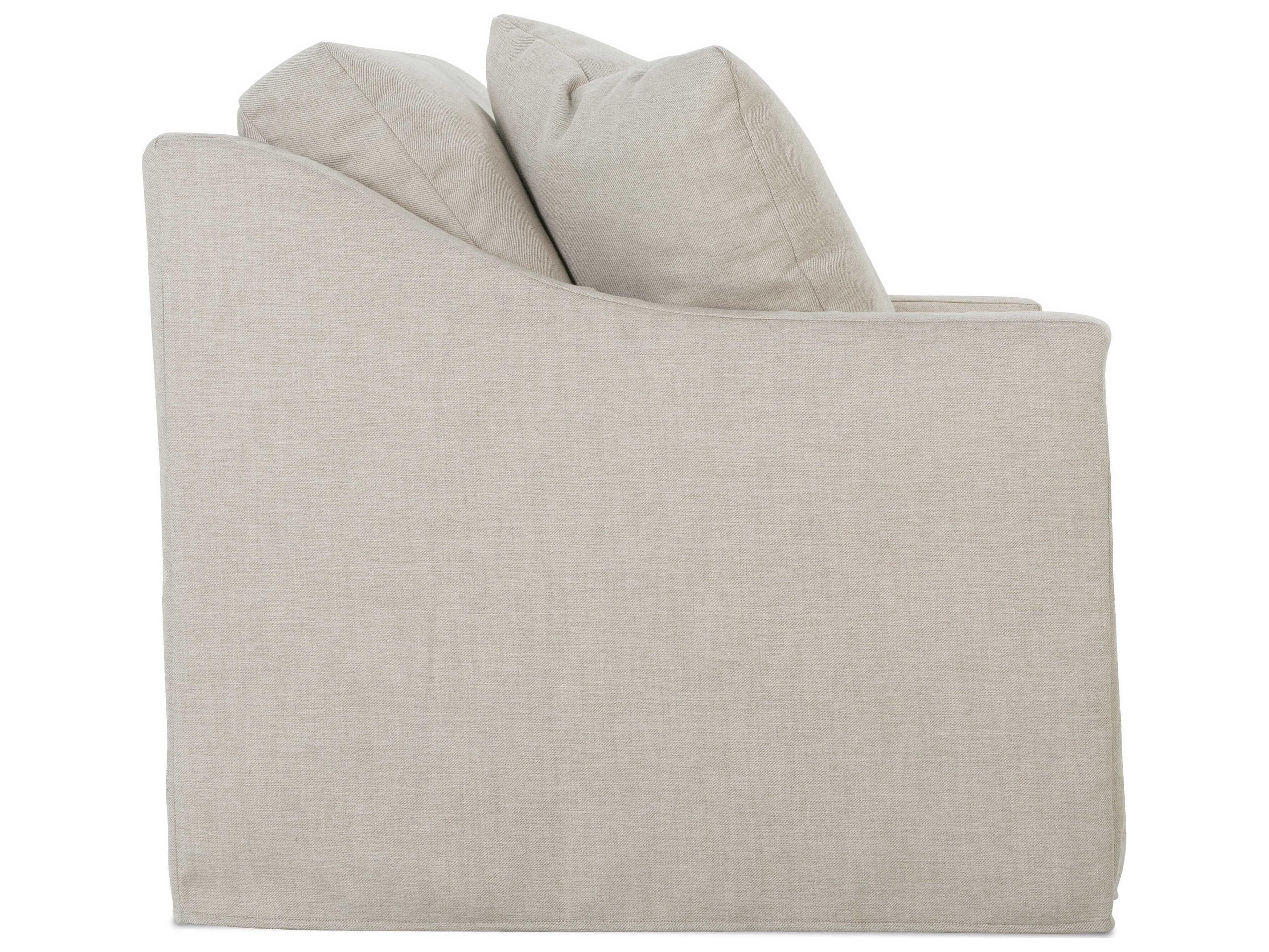 Rowe Bradford Beige Upholstered Sofa with Slipcover