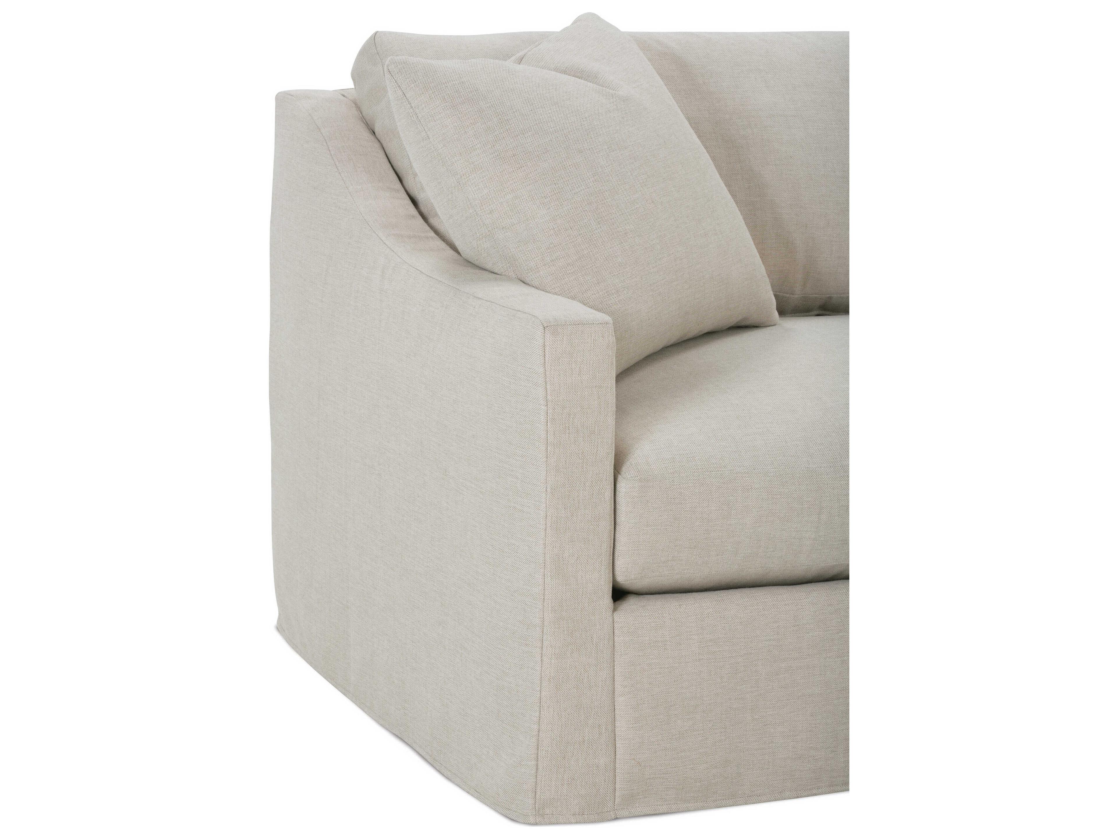 Rowe Bradford Beige Upholstered Sofa with Slipcover