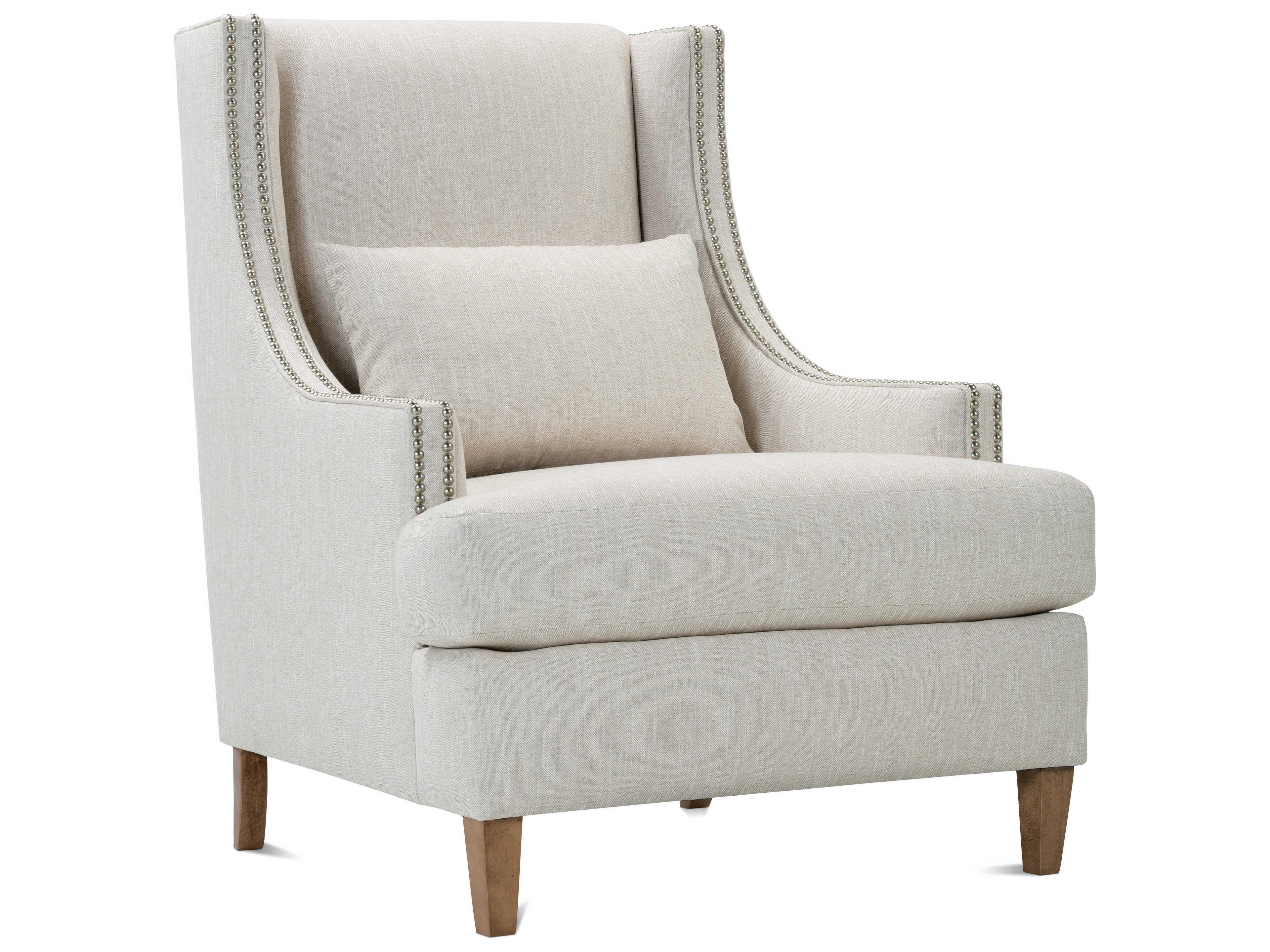 Tinsley Beige Fabric Accent Chair