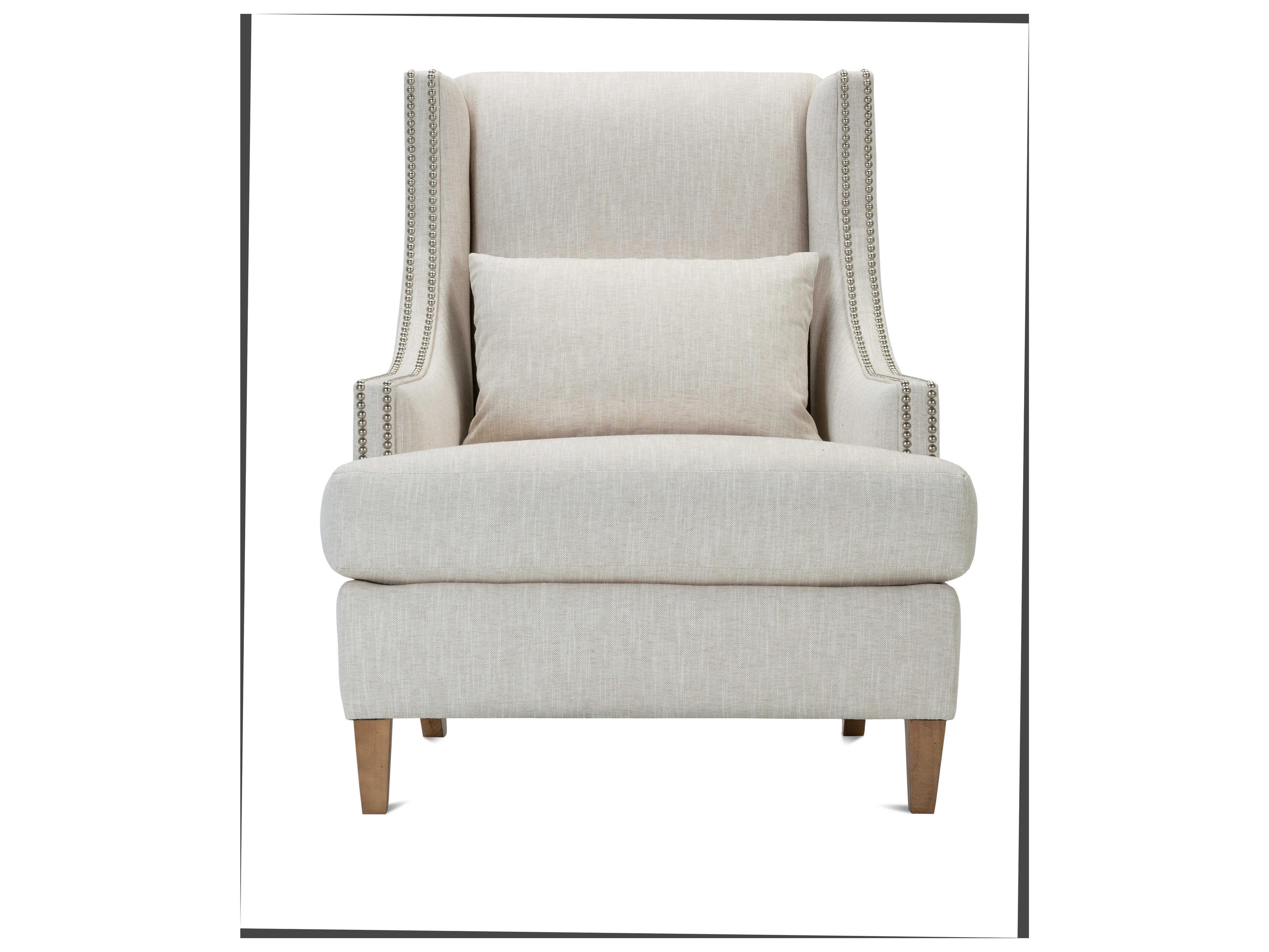 Rowe Tinsley Beige Fabric Accent Chair