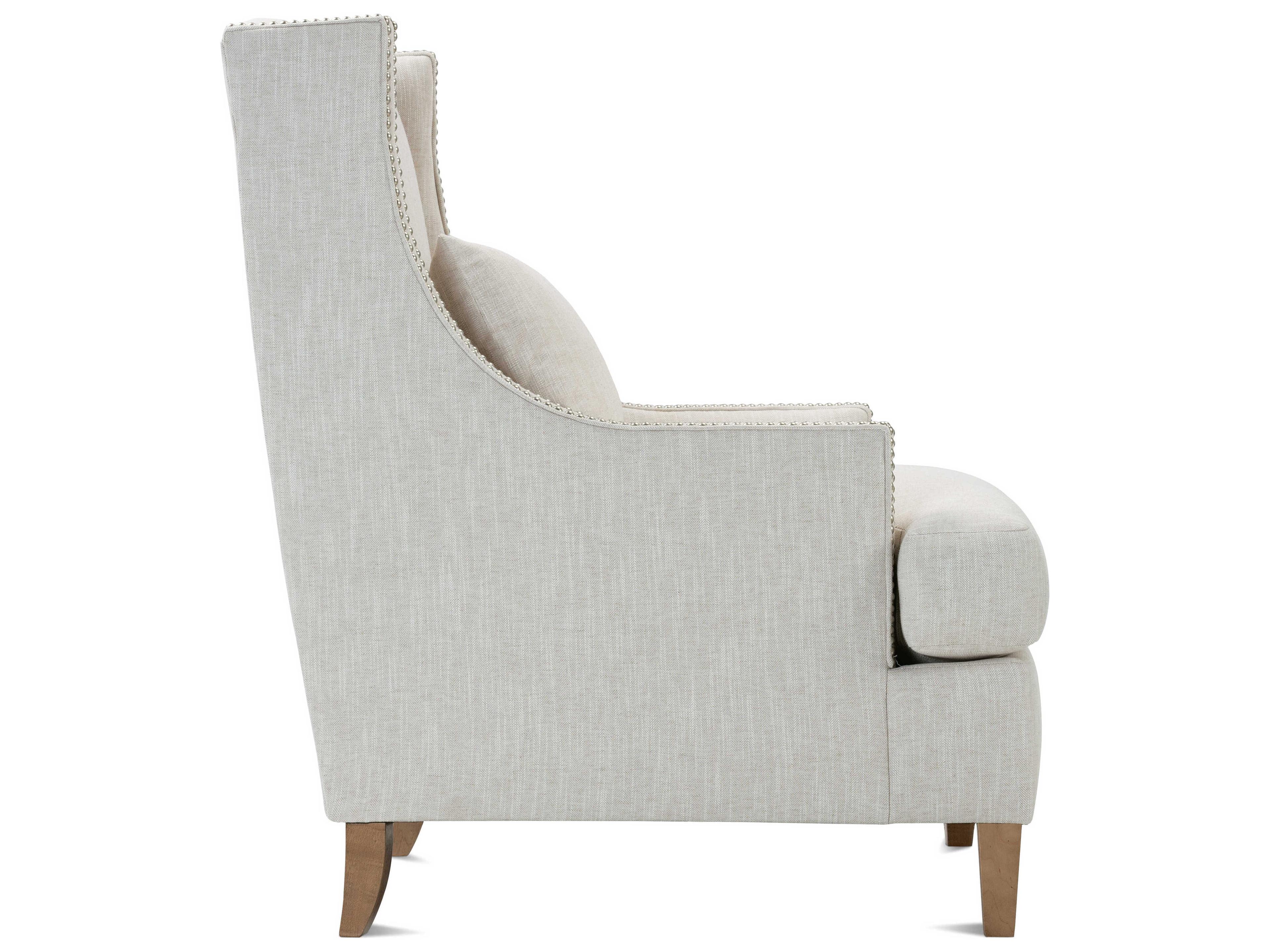 Rowe Tinsley Beige Fabric Accent Chair