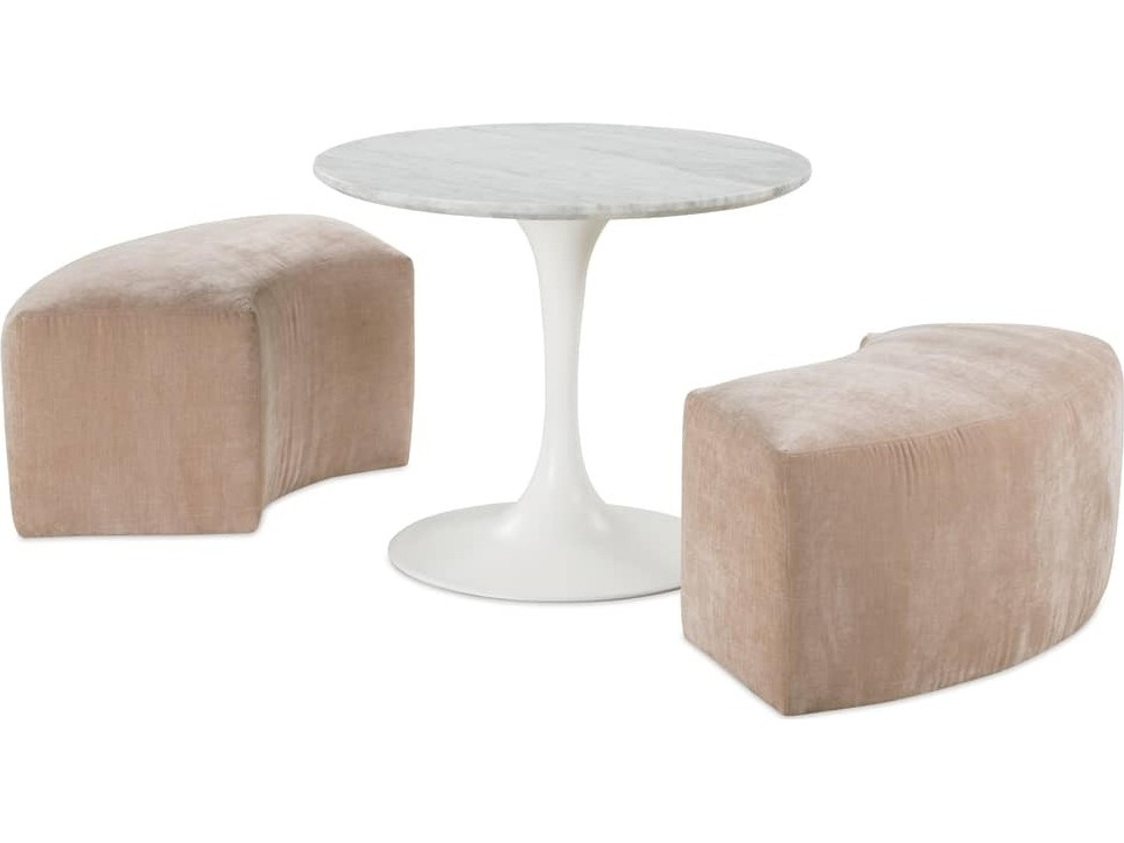 Rowe Neoma Pink Upholstered Ottoman