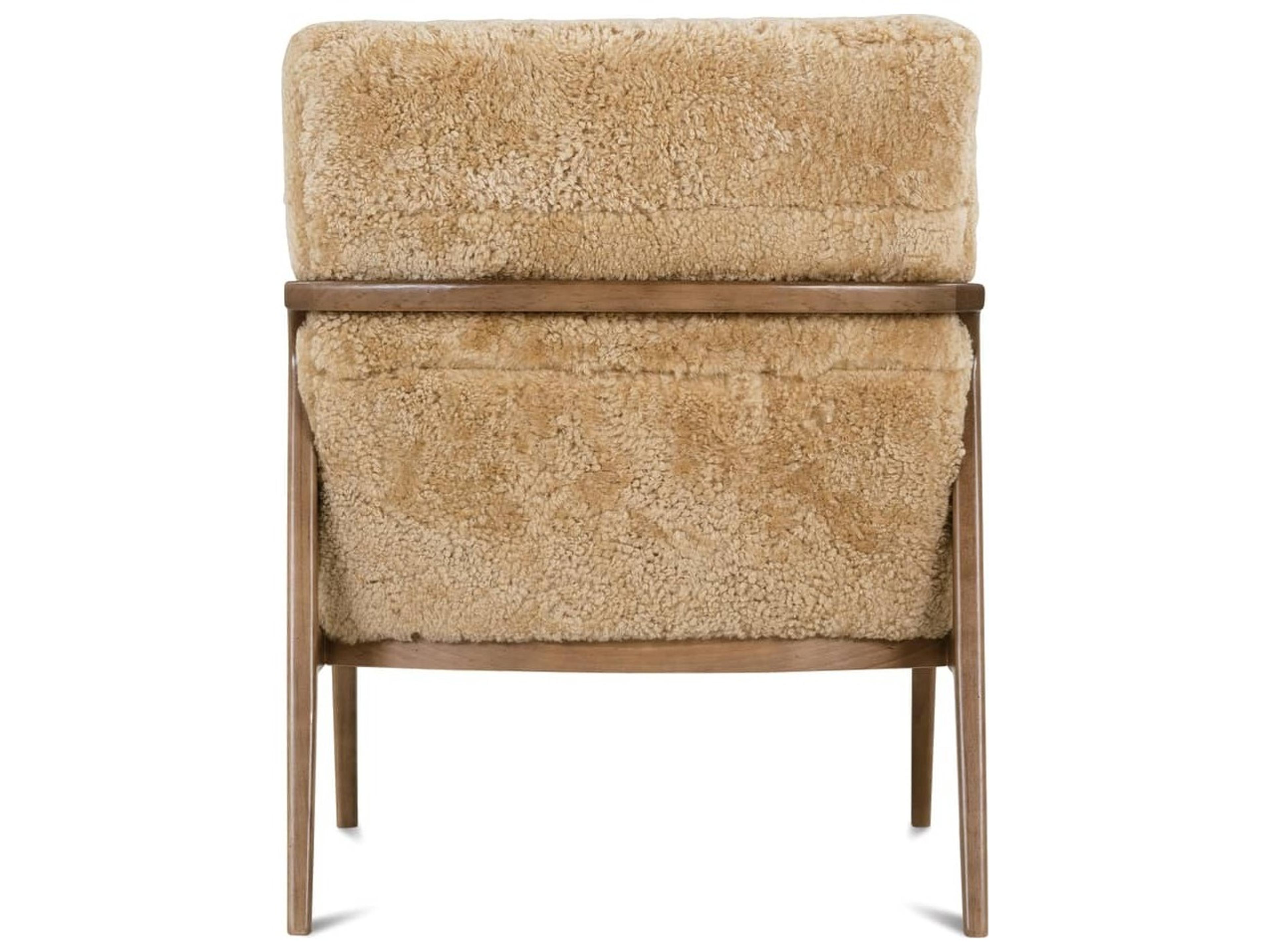 Rowe Phifer Brown Leather Hide on Hair Accent Chair