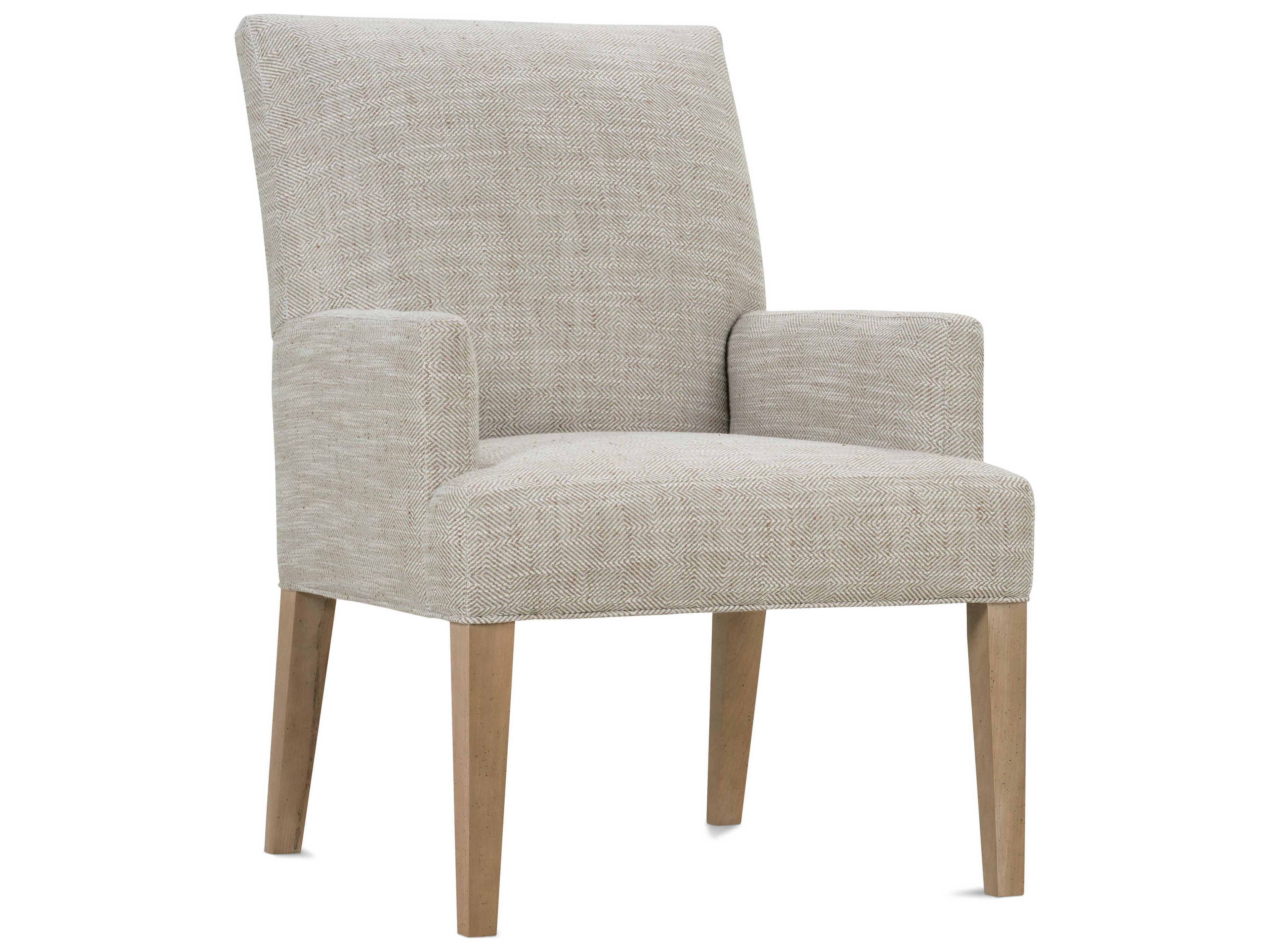 Finch Beige Upholstered Arm Dining Chair