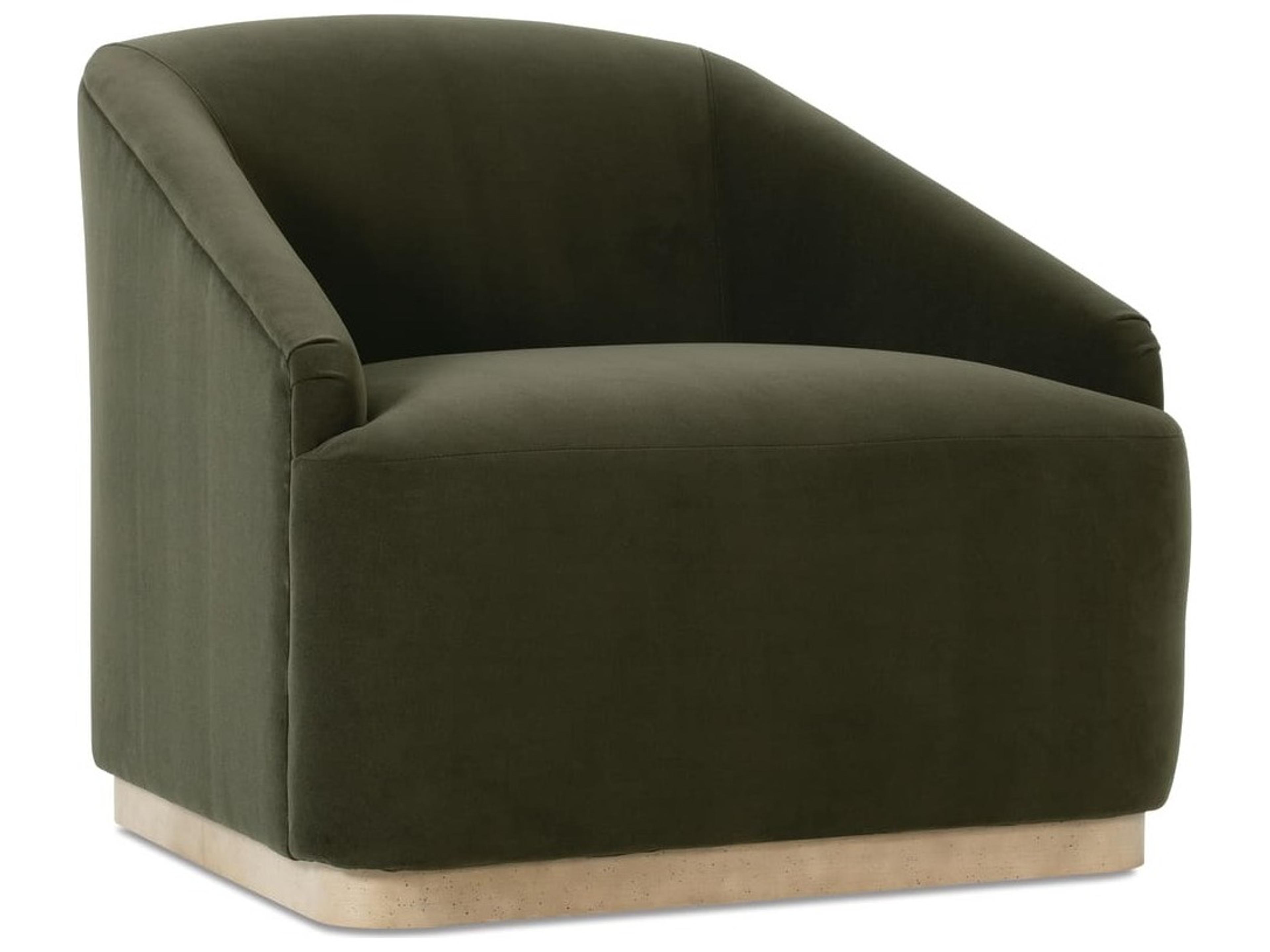 Bernie Swivel Green Fabric Accent Swivel Chair