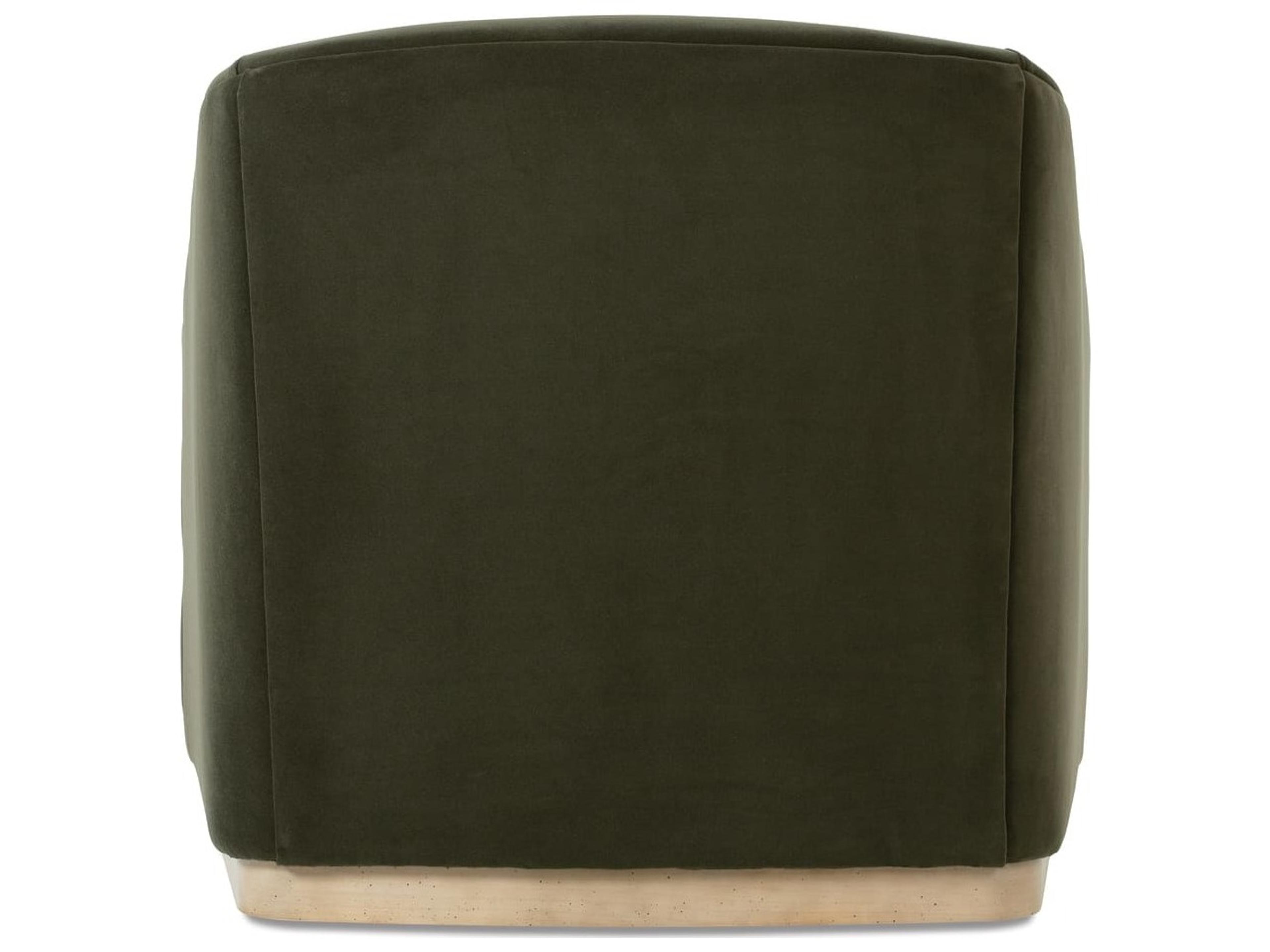 Rowe Bernie Swivel Green Fabric Accent Swivel Chair