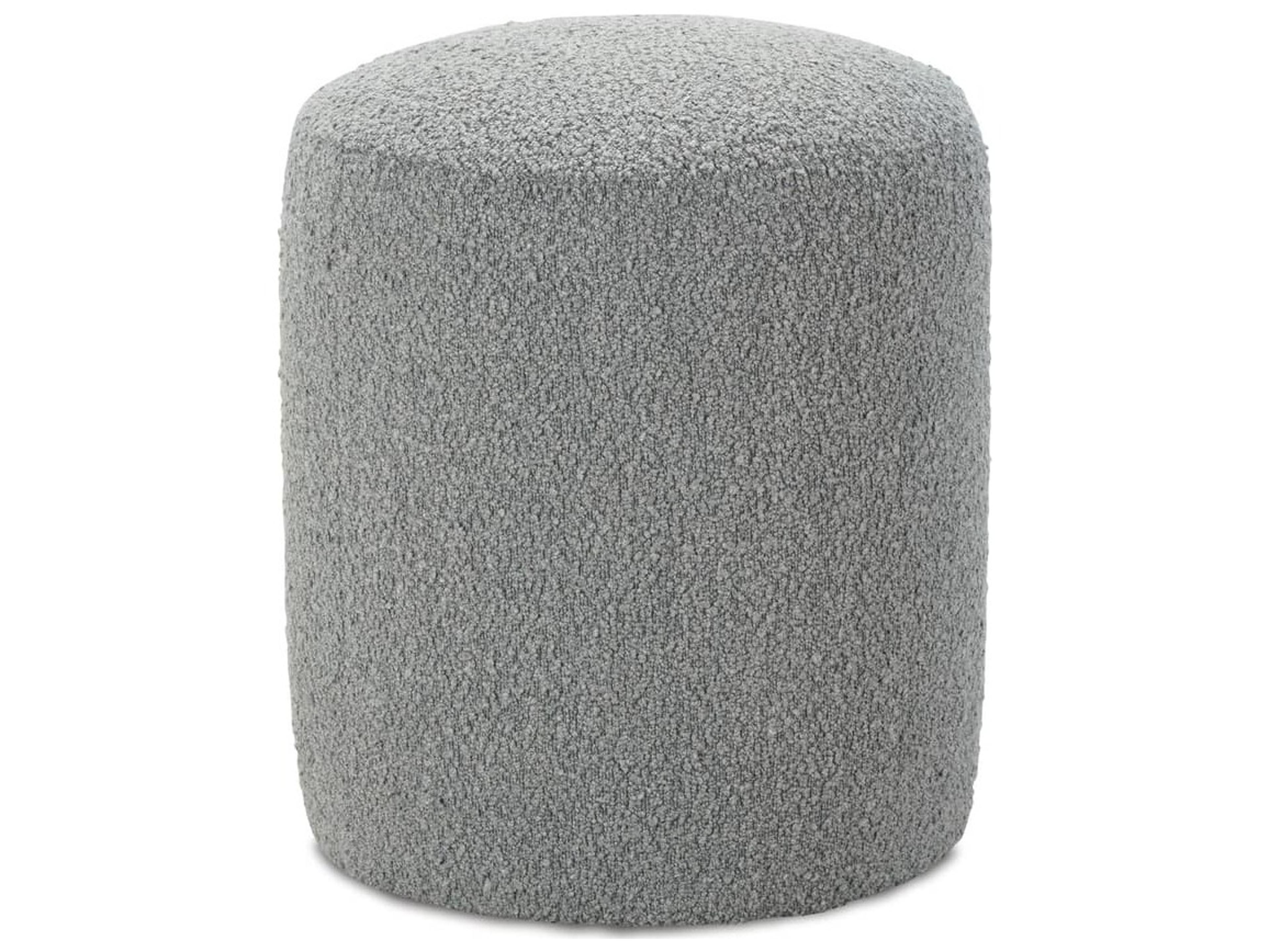 Cleo Gray Upholstered Ottoman