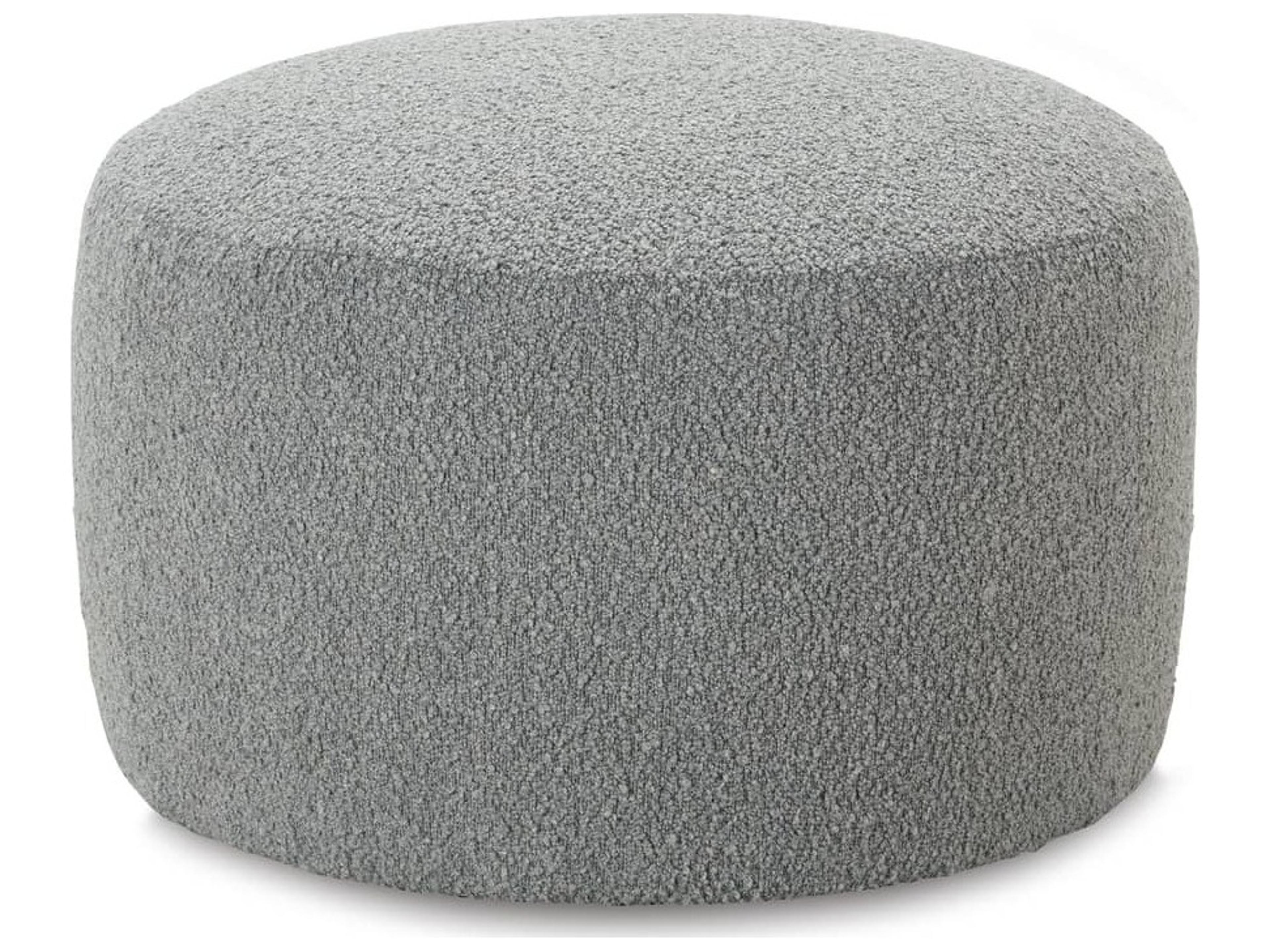 Cleo Gray Upholstered Ottoman
