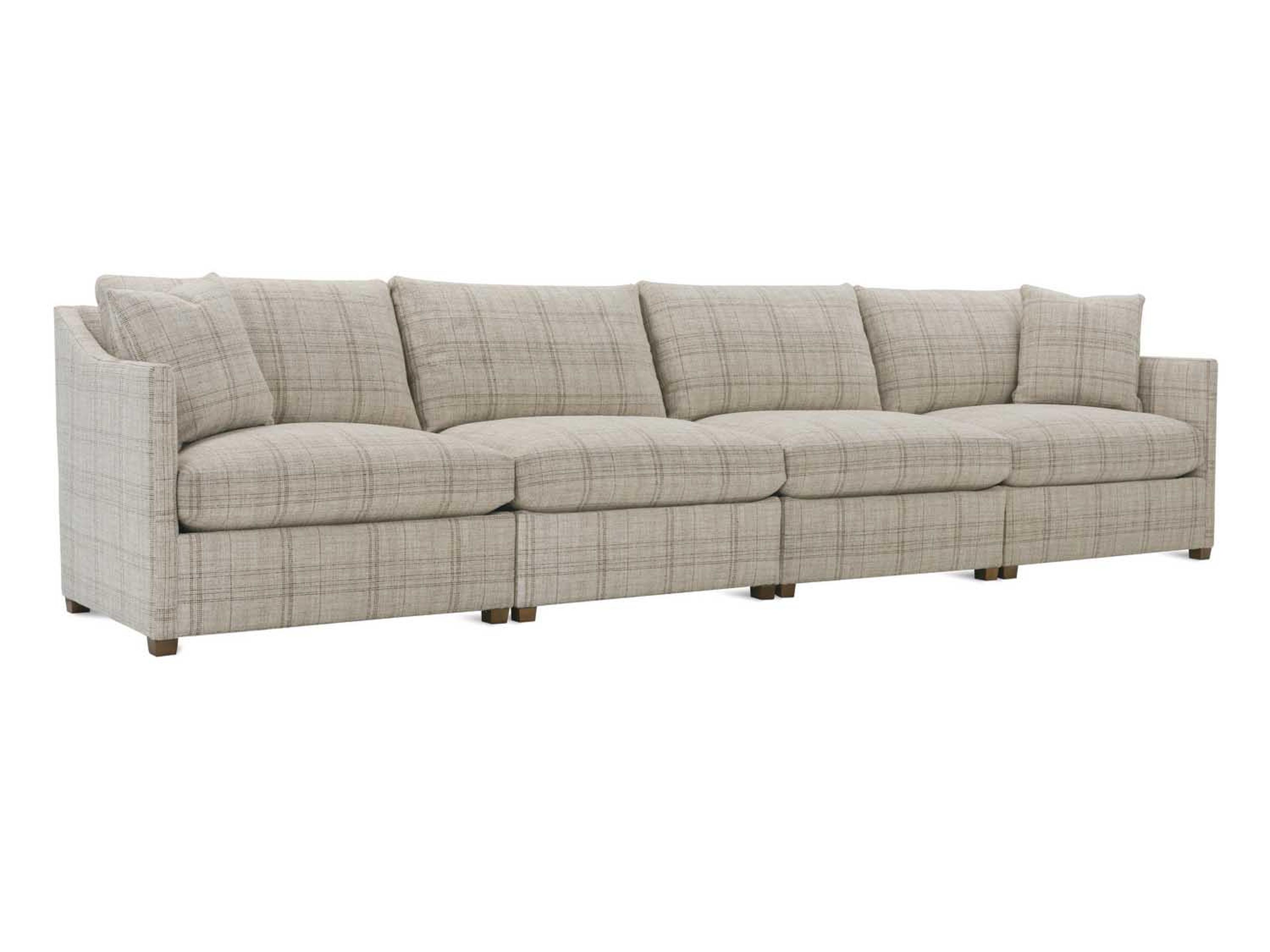 Serena Beige Upholstered Sectional Sofa