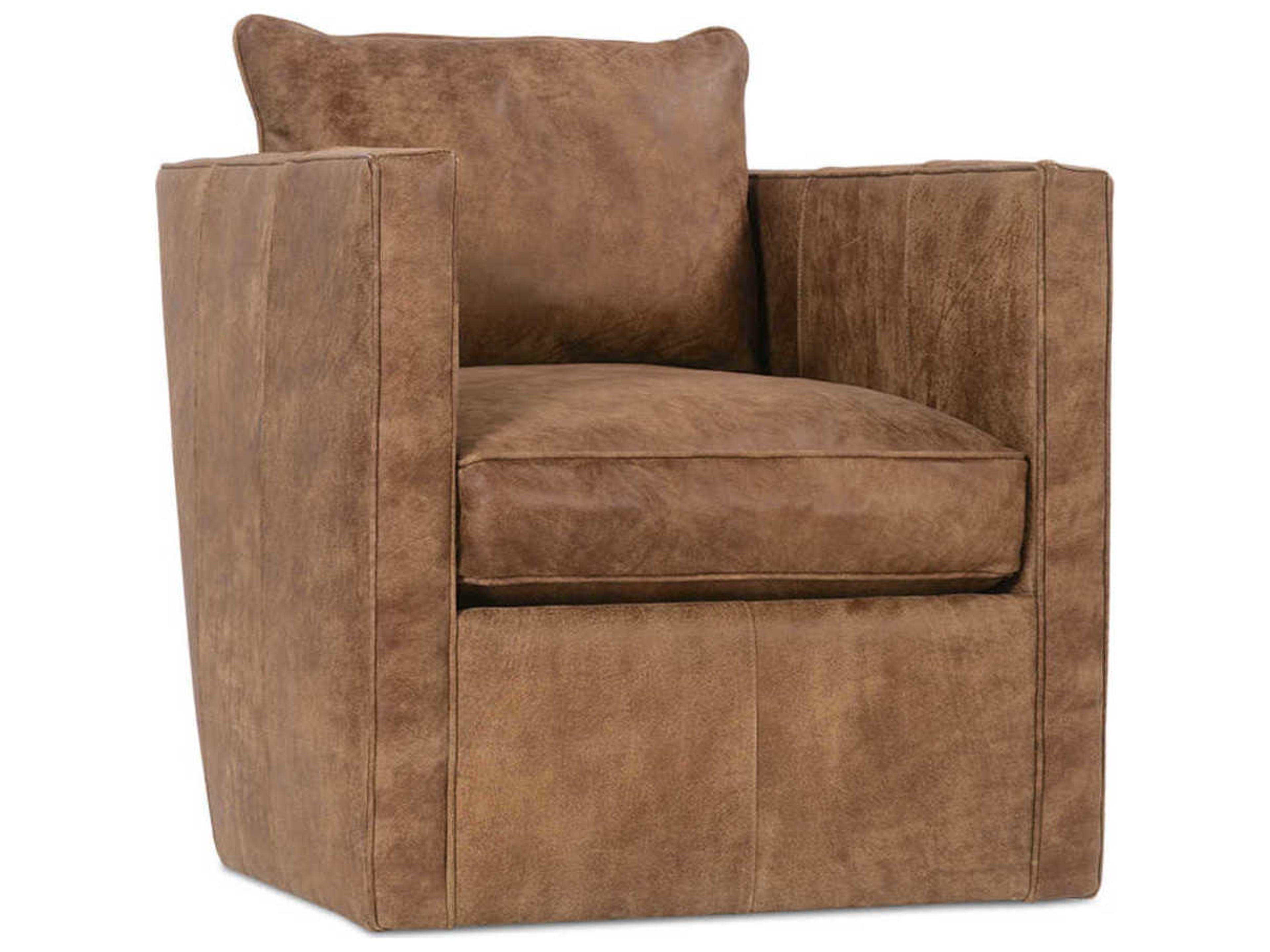 Rowe Rothko Swivel Leather Accent Swivel Chair