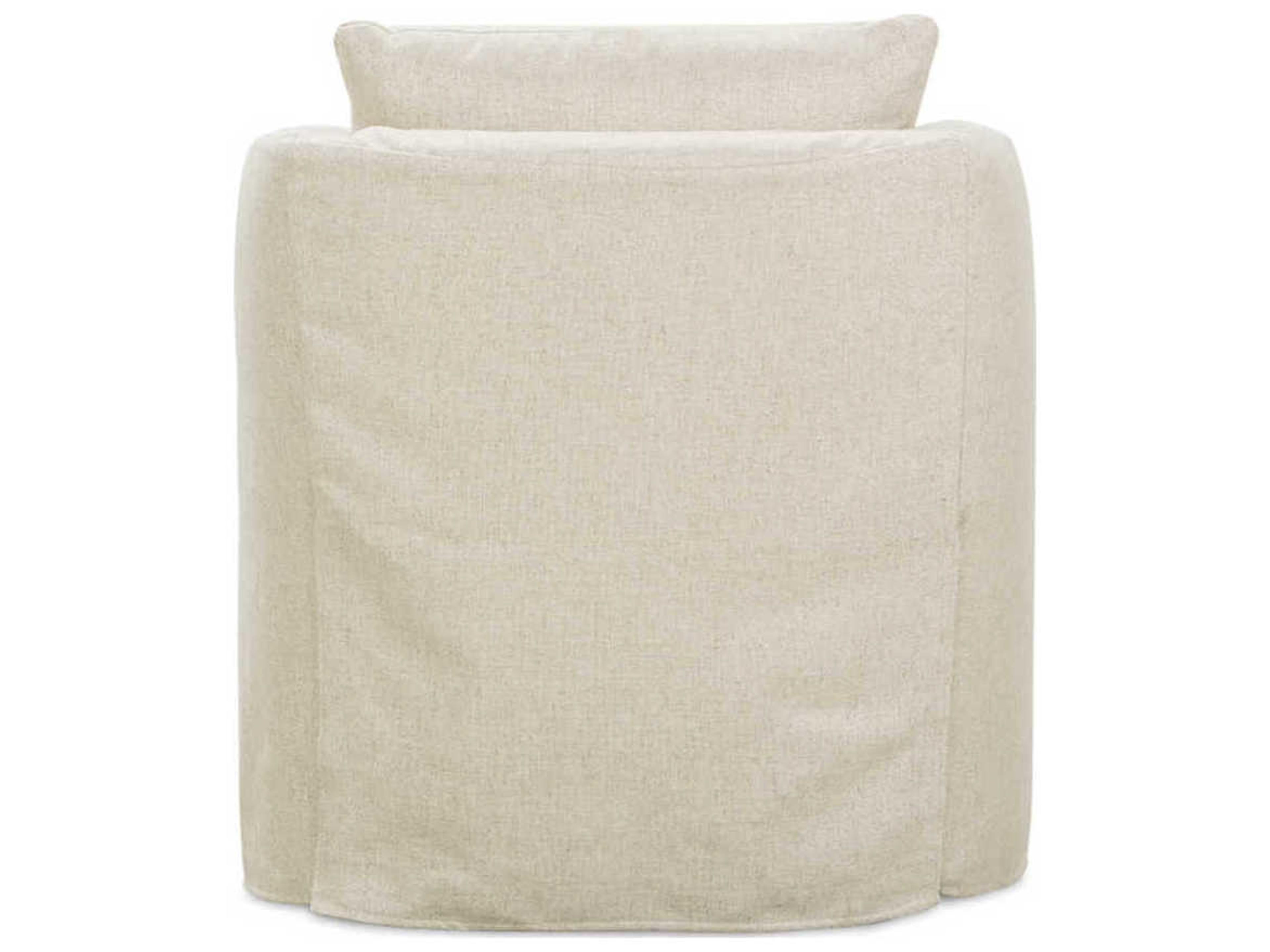 Rowe Rothko Swivel Beige Fabric Accent Swivel Chair