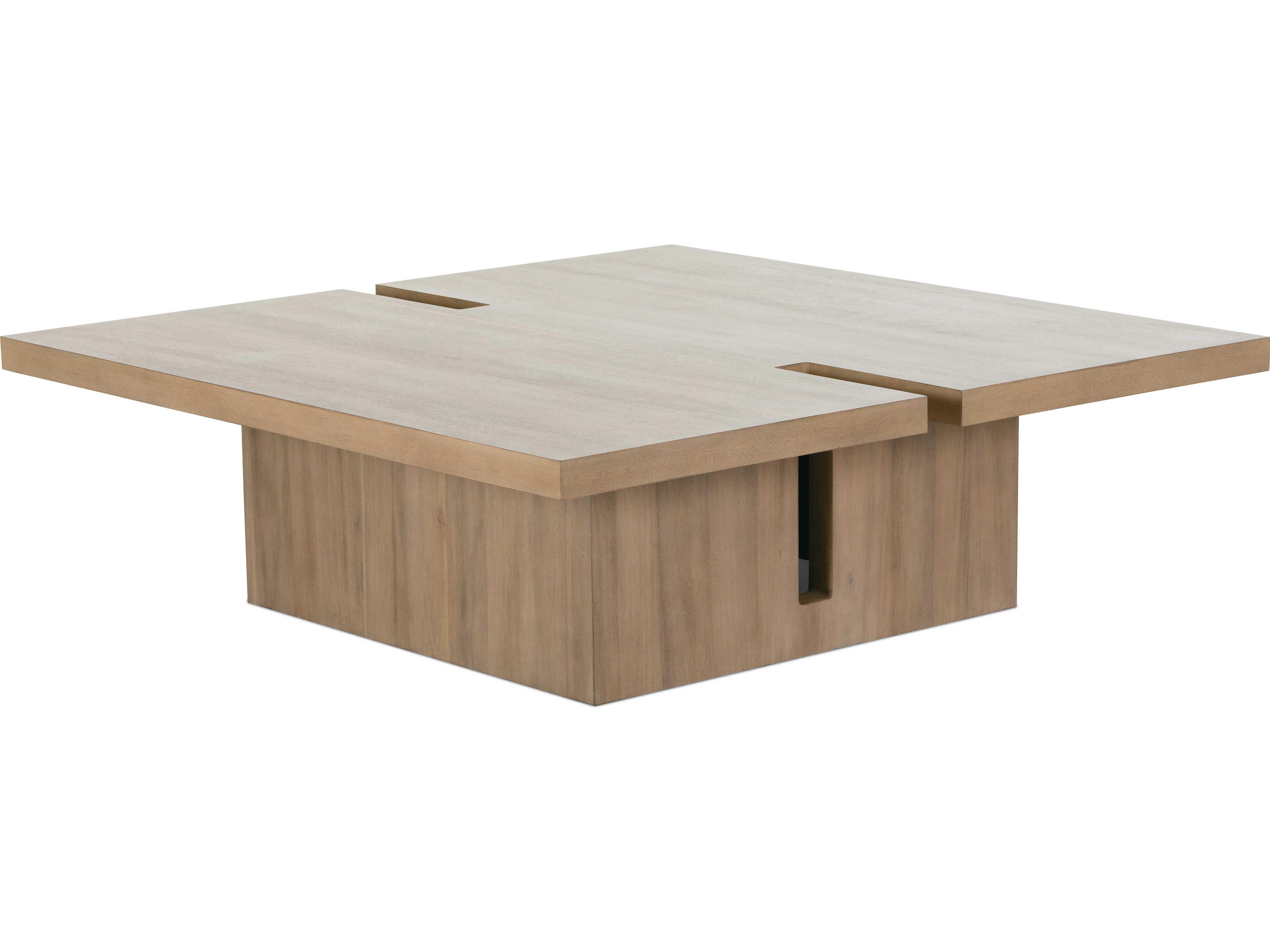 Theory Square Wood Fawn Cocktail Table