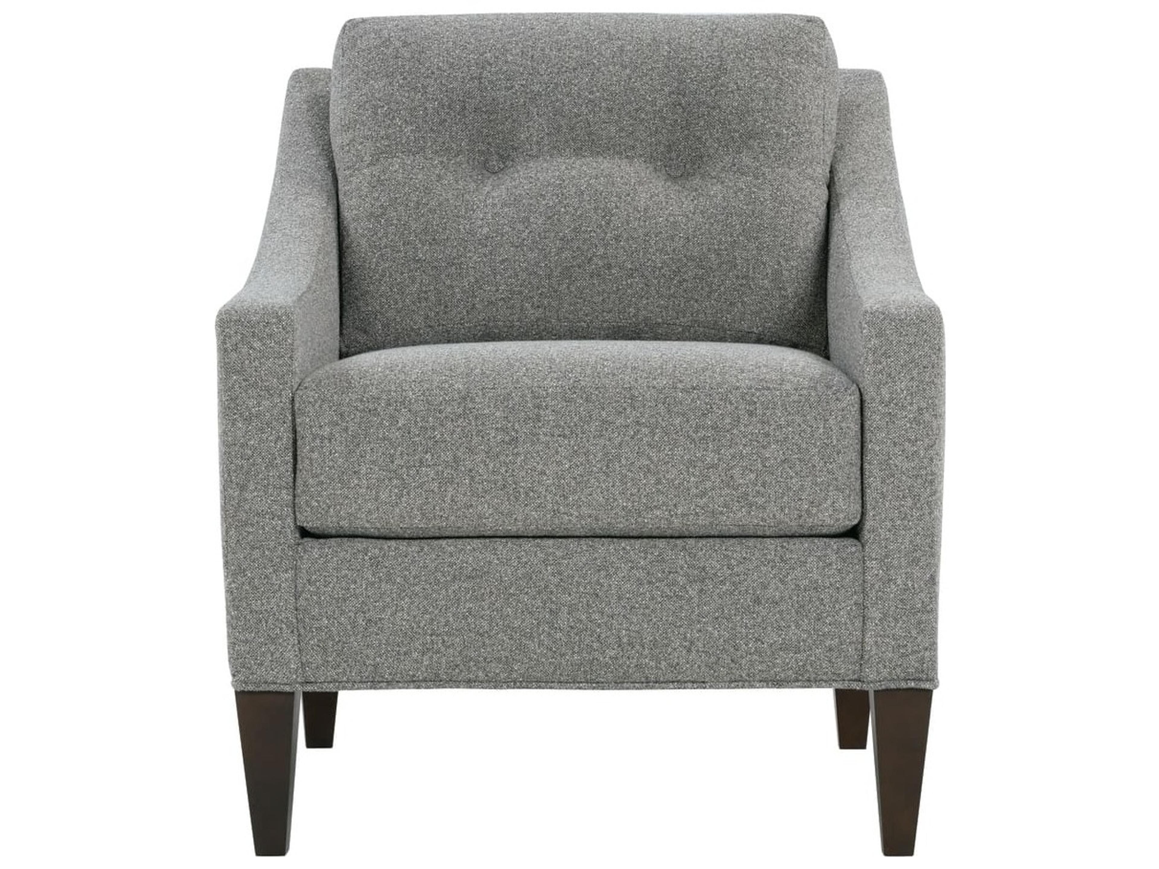 Rowe Keller Gray Fabric Accent Chair