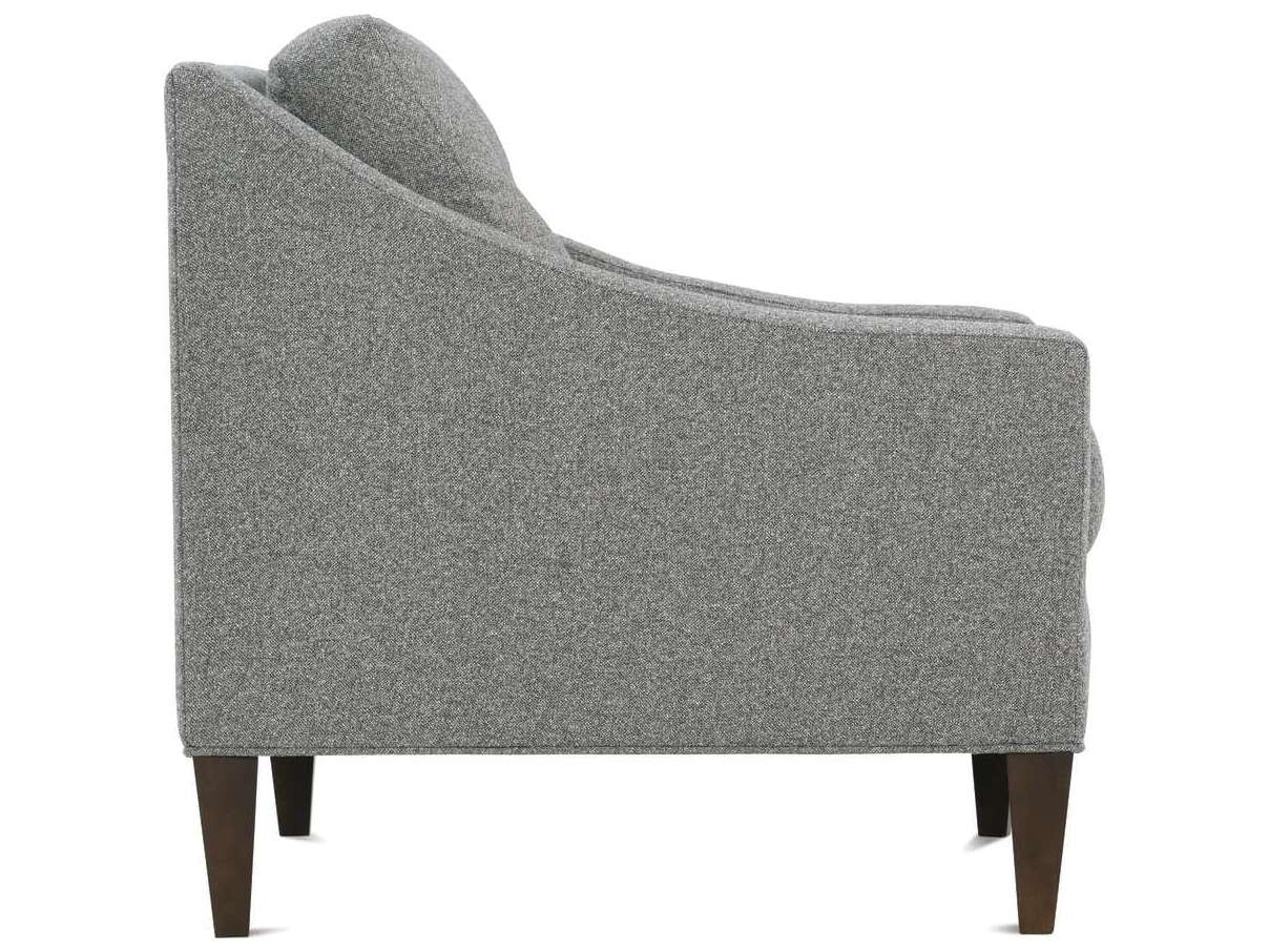 Rowe Keller Gray Fabric Accent Chair